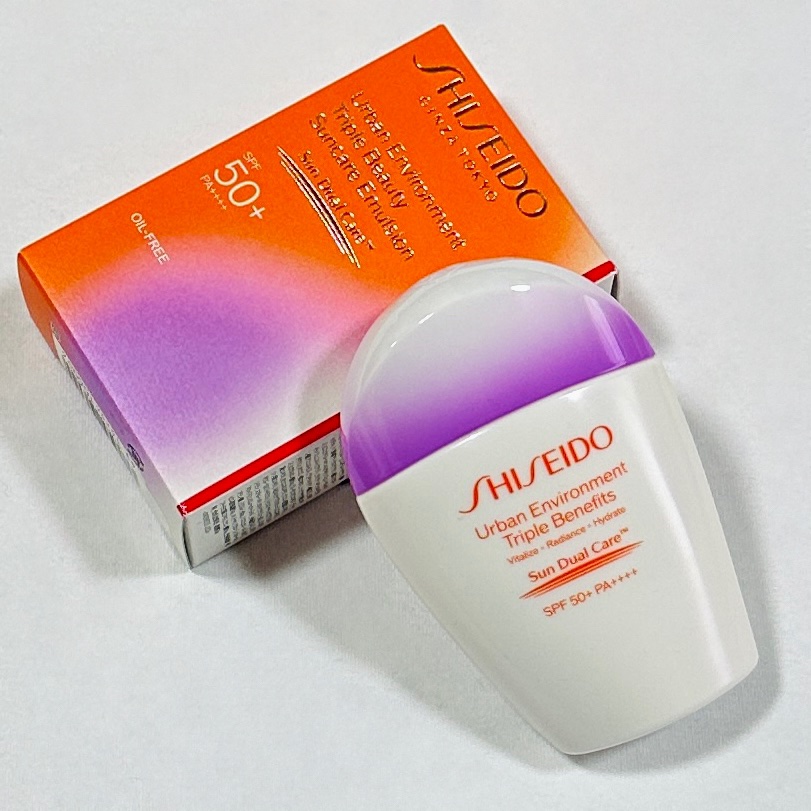 アーバン トリプル ビューティ サンケア エマルジョン/SHISEIDO/日焼け止めミルクを使ったクチコミ（1枚目）