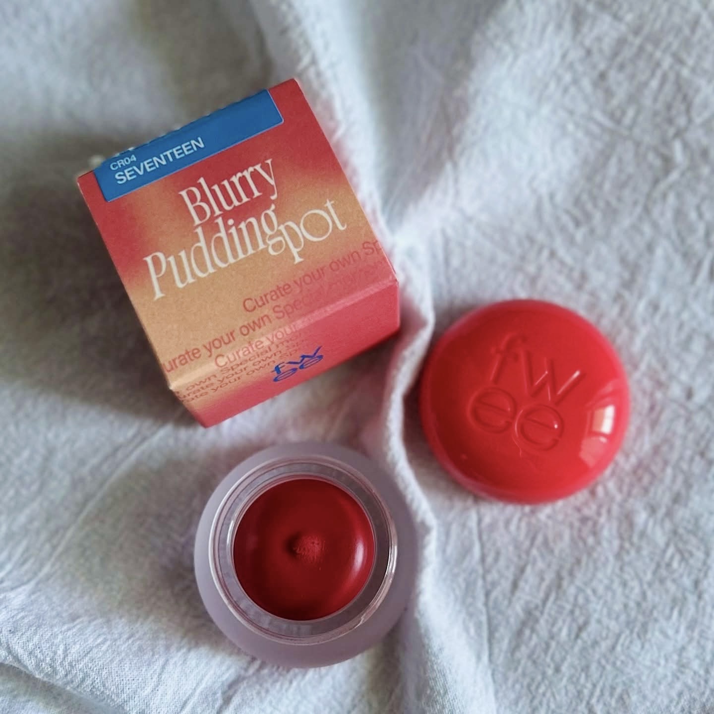 リップアンドチーク ブラーリープリンポット/fwee/口紅を使ったクチコミ（1枚目）