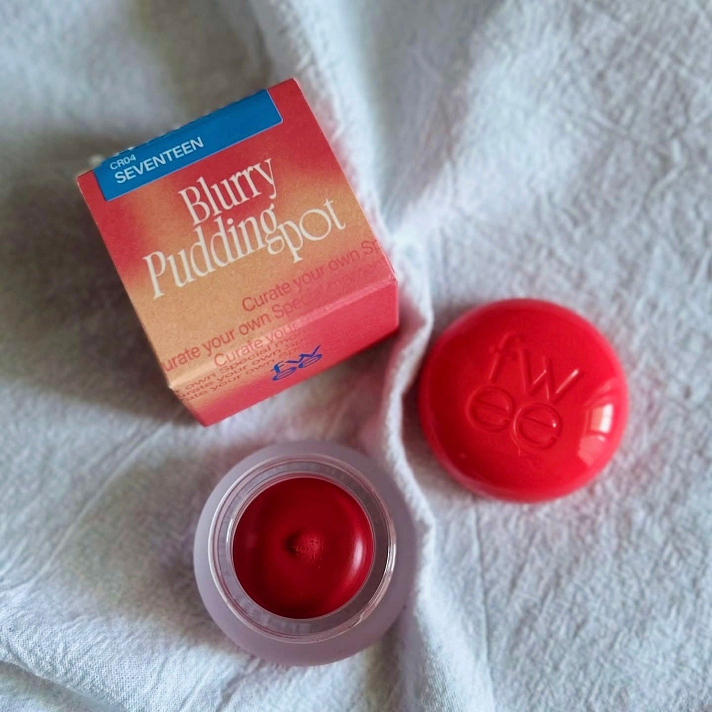 リップアンドチーク ブラーリープリンポット/fwee/口紅を使ったクチコミ(1枚目)