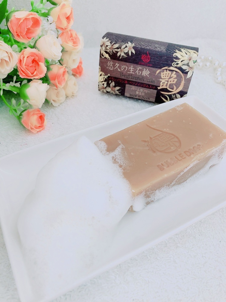 悠久の生石鹸艶/BUBBLE DROP/洗顔石鹸を使ったクチコミ（2枚目）