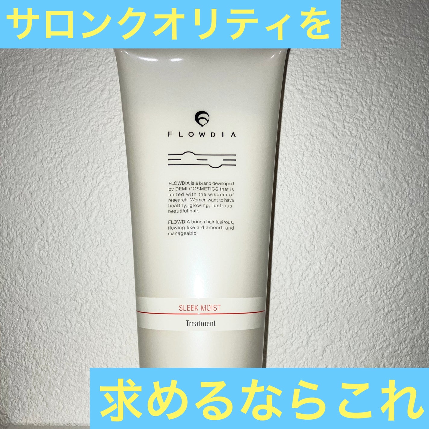 フローディア トリートメント スリークモイスト/FLOWDIA/洗い流すヘアトリートメントを使ったクチコミ(1枚目)