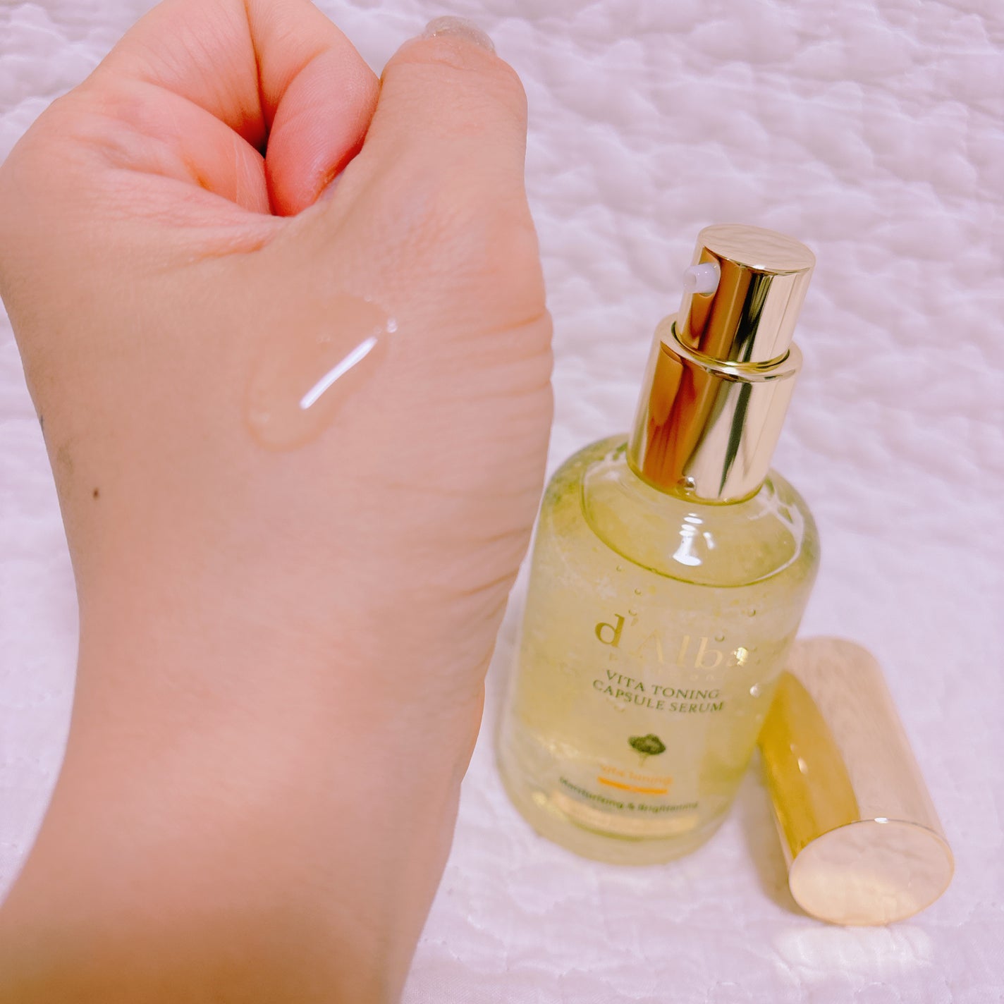 ビタトーニングカプセルセラム/ダルバ/美容液を使ったクチコミ(3枚目)