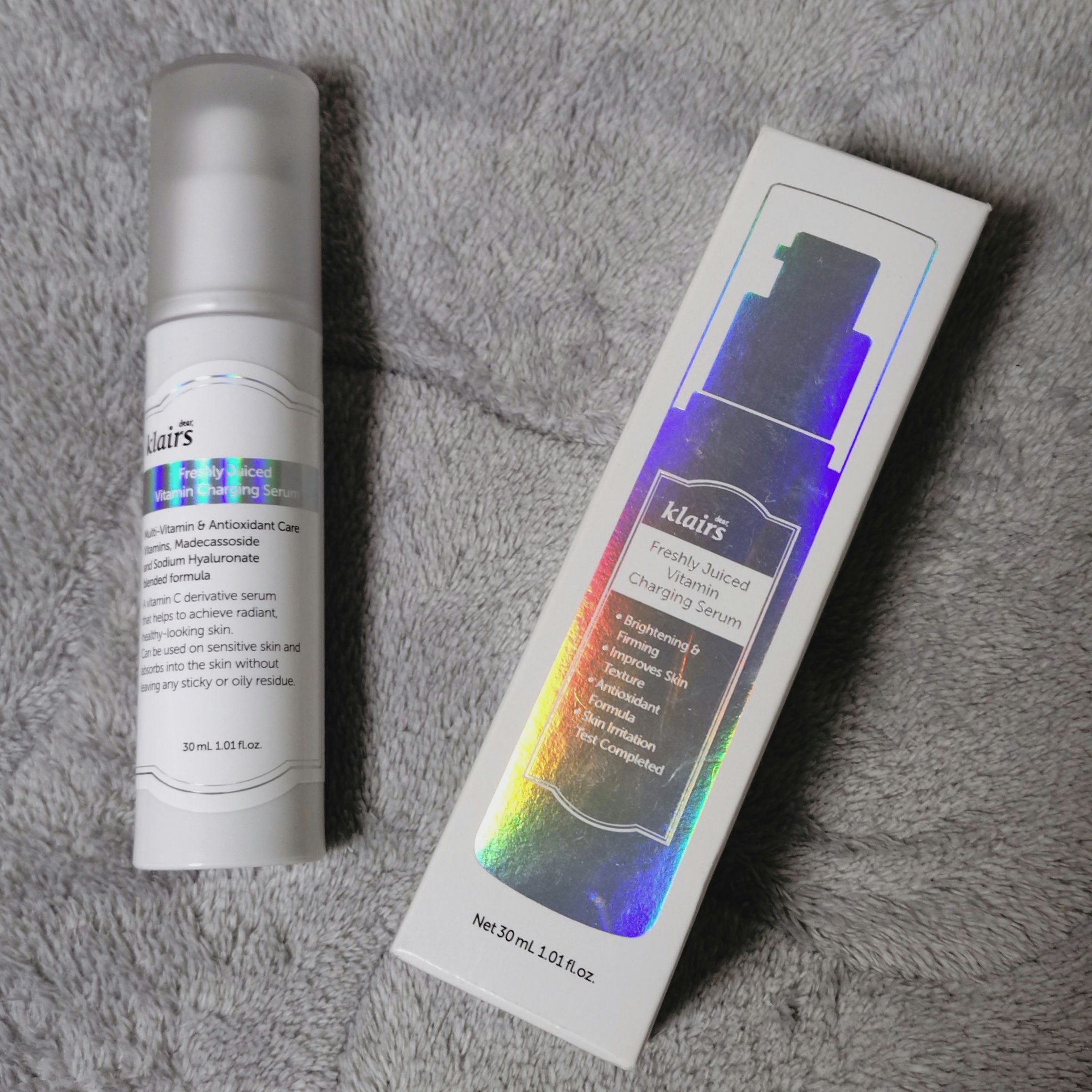 フレッシュリージュースドビタミンチャージングセラム(30ml)/Klairs/美容液を使ったクチコミ（1枚目）