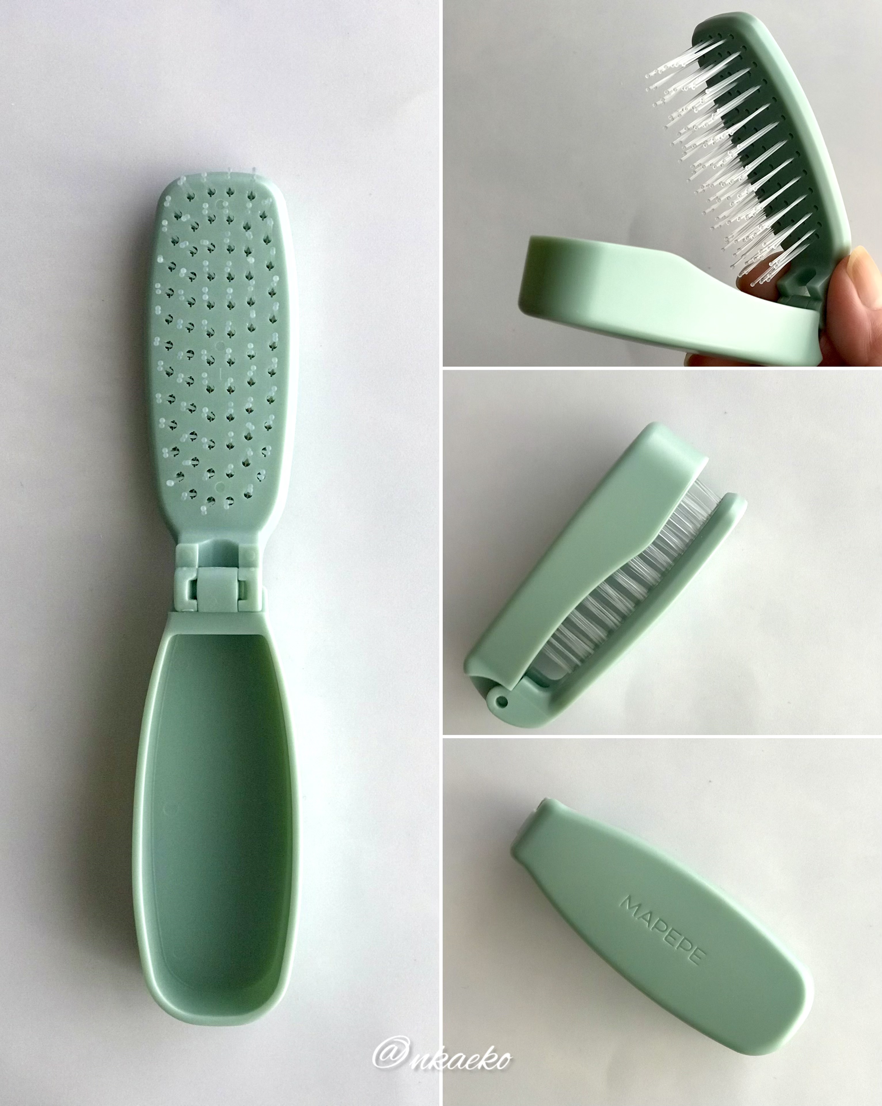 デタングリングブラシ 【フォールディングポケット】/マペペ/ヘアブラシを使ったクチコミ（2枚目）