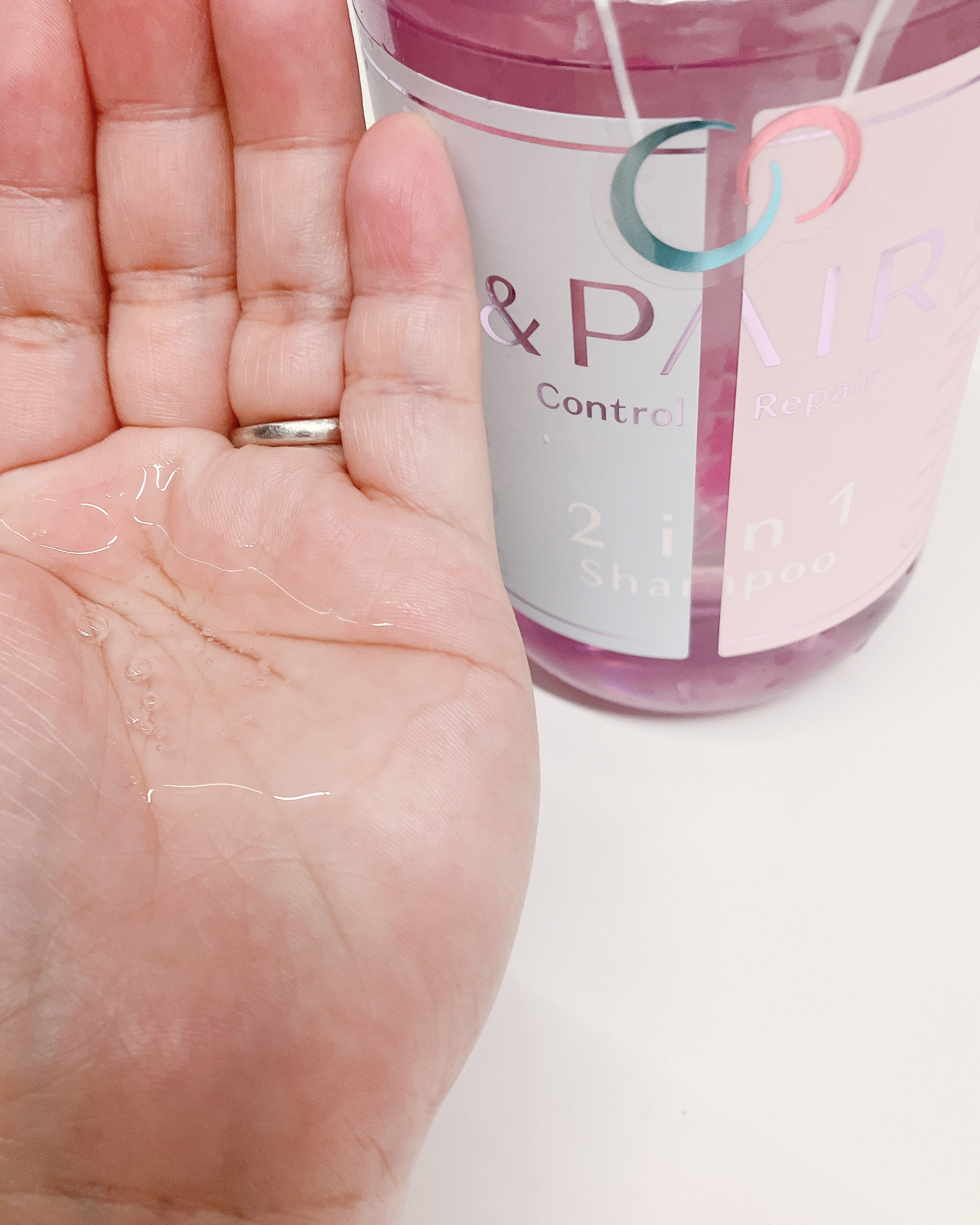 アンドペア コントロール リペア 2in1 シャンプー＆ヘアトリートメント/&PAIR/市販シャンプーを使ったクチコミ（2枚目）