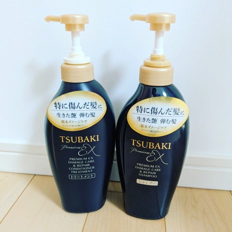 TSUBAKI プレミアムEX ダメージケア&リペア シャンプー/コンディショナートリートメント/TSUBAKI/シャンプー・コンディショナーを使ったクチコミ(1枚目)