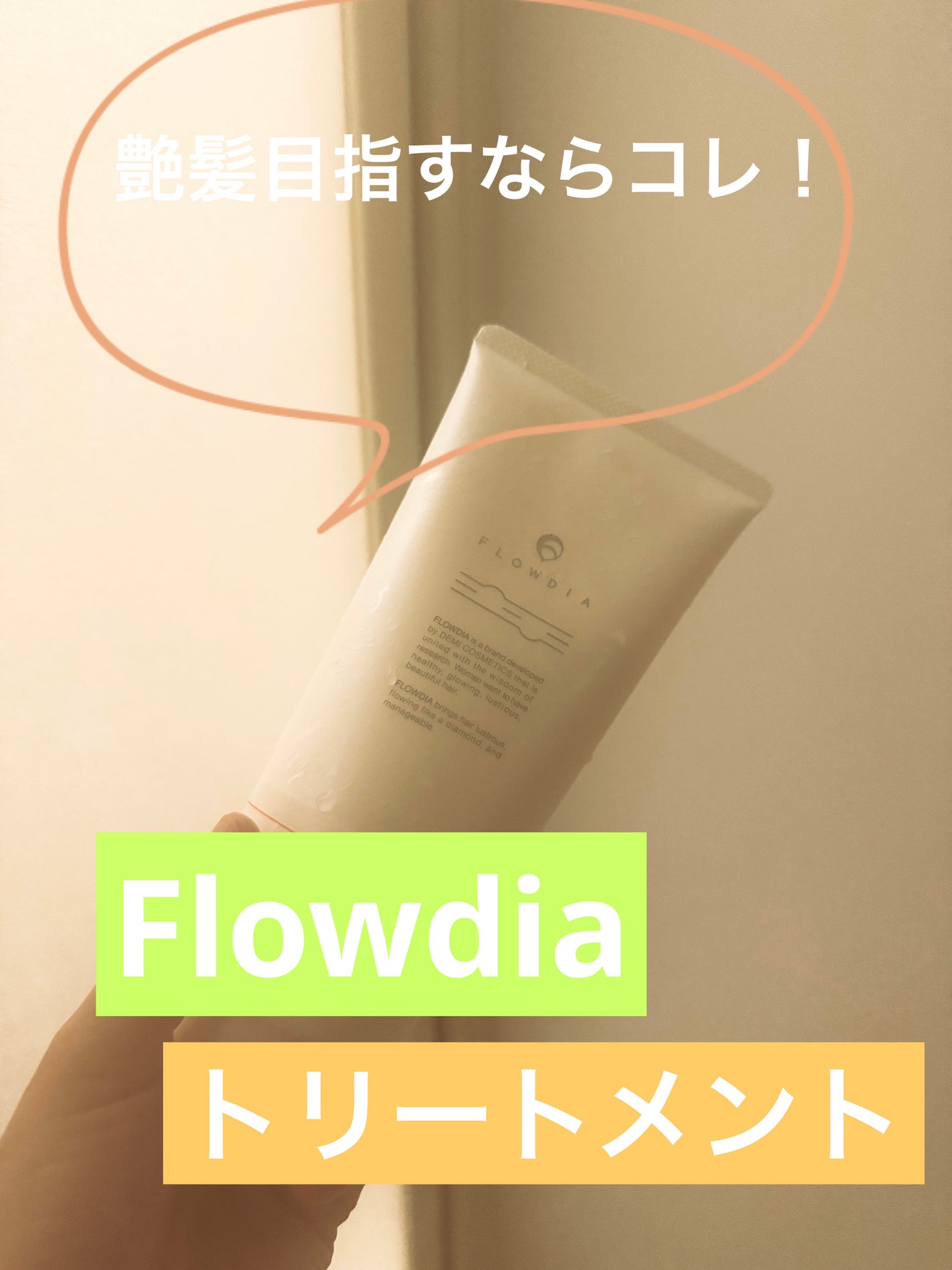 フローディア トリートメント スリークモイスト/FLOWDIA/洗い流すヘアトリートメントを使ったクチコミ(1枚目)
