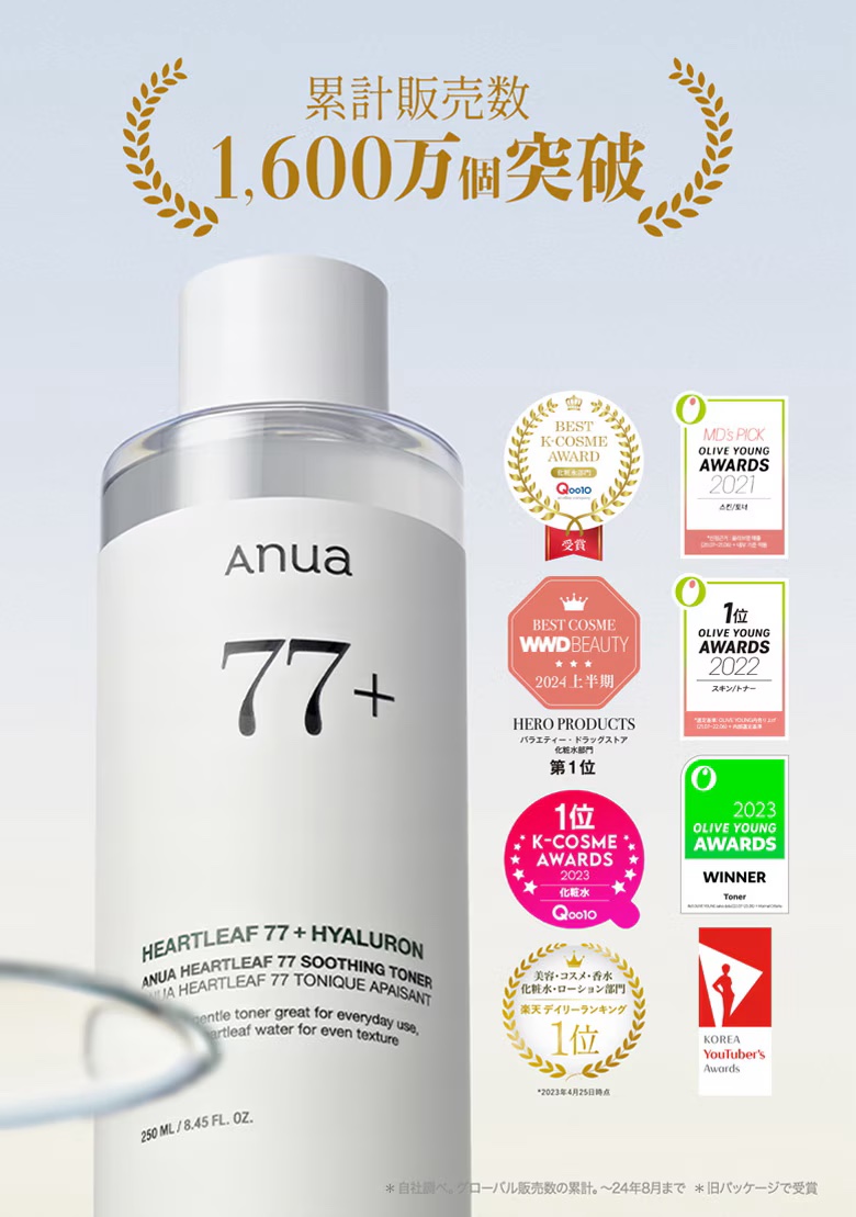 ドクダミ 77 スージングトナー/Anua/化粧水を使ったクチコミ（2枚目）