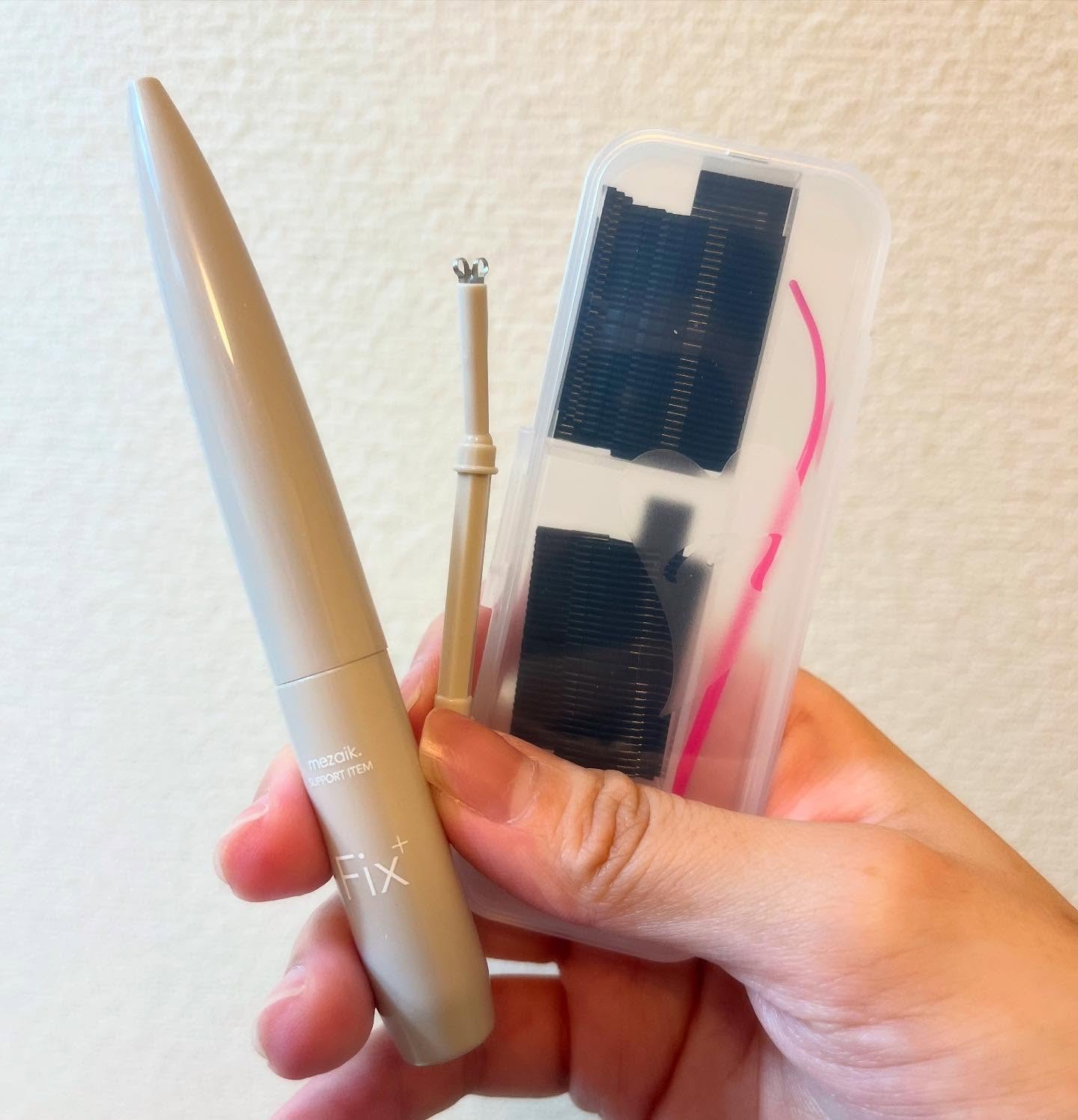 ブラックファイバー120<下地&カッター付き>スーパーハードタイプ 120本入/メザイク/二重まぶた用アイテムを使ったクチコミ（1枚目）