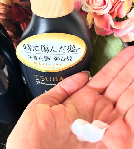 TSUBAKI プレミアムEX ダメージケア&リペア シャンプー/コンディショナートリートメント/TSUBAKI/シャンプー・コンディショナーを使ったクチコミ(3枚目)