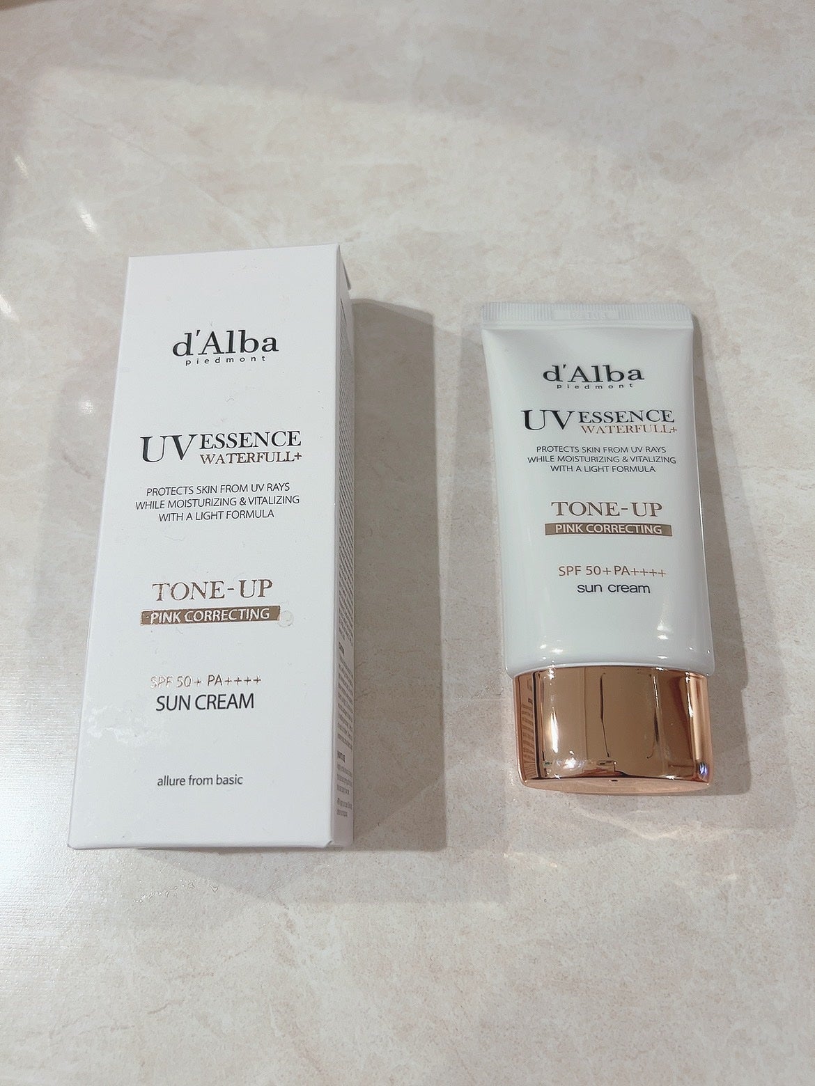 ウォータフルトーンアップサンクリーム/ダルバ/日焼け止めクリームを使ったクチコミ(1枚目)