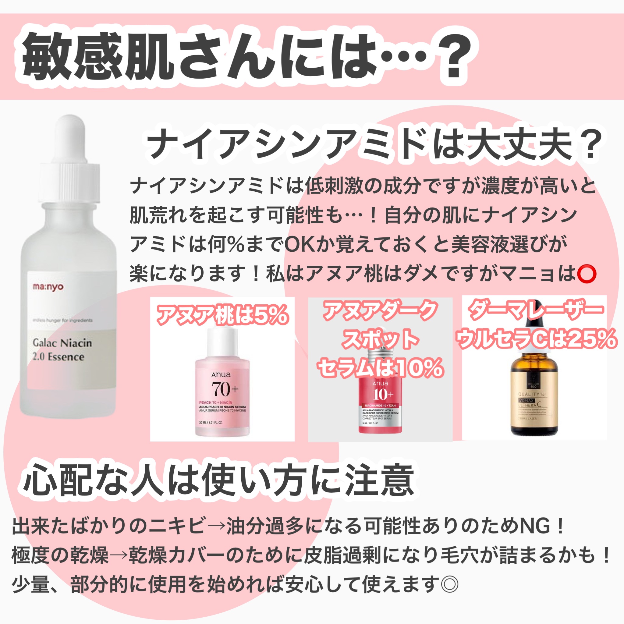 ガラクナイアシン2.0エッセンス/manyo/美容液を使ったクチコミ（3枚目）