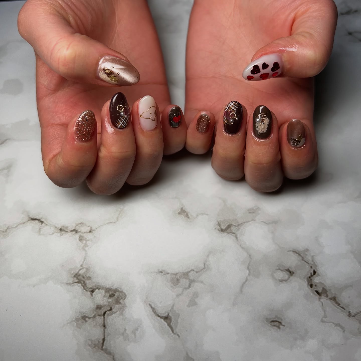 #ネイル,#ニュアンスネイル,#ジェルネイル,#ギャルネイル,#ネイル,#城陽ネイルのネイルデザイン