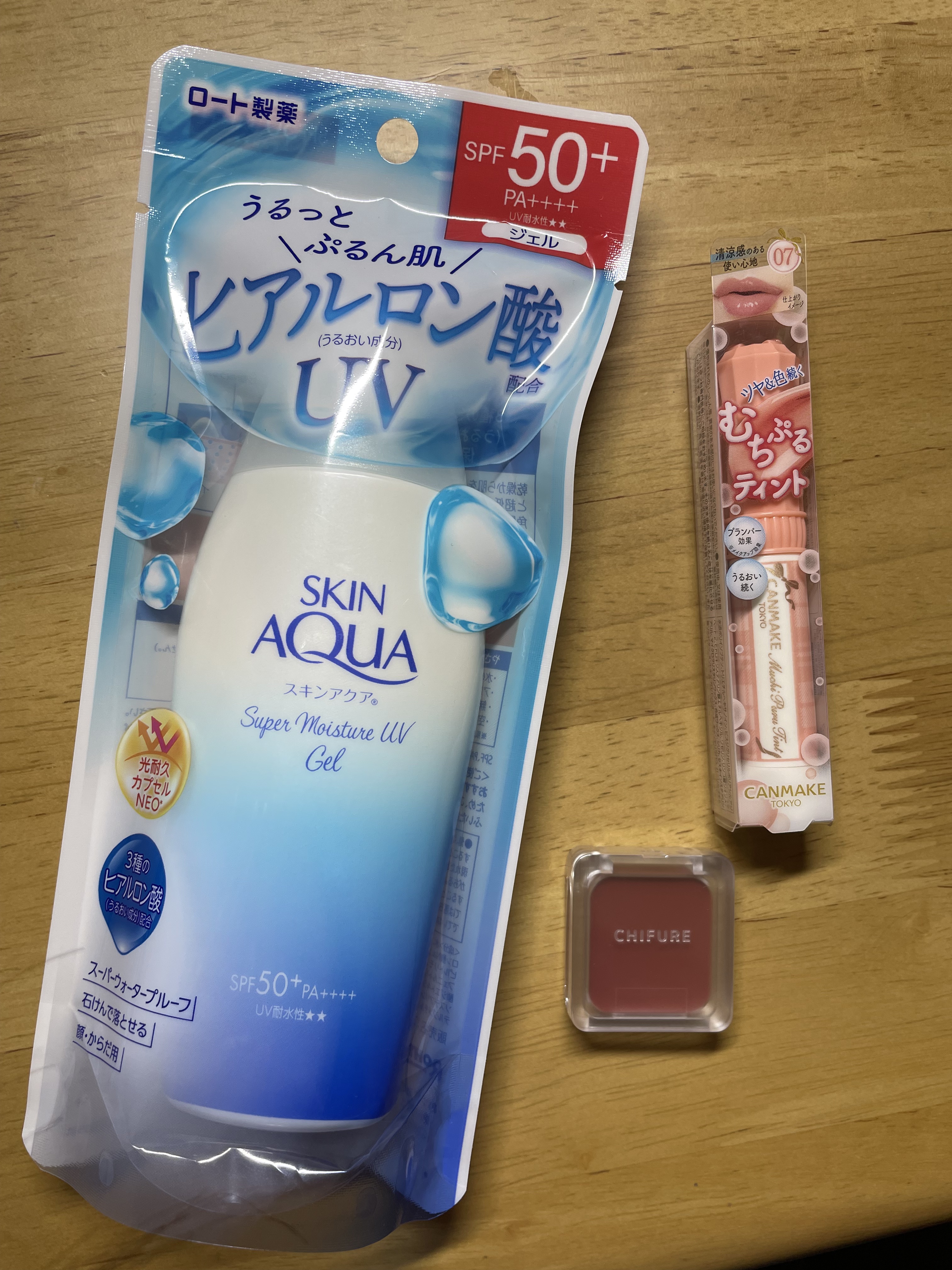 モイスチャージェル/スキンアクア/日焼け止めジェルを使ったクチコミ（1枚目）