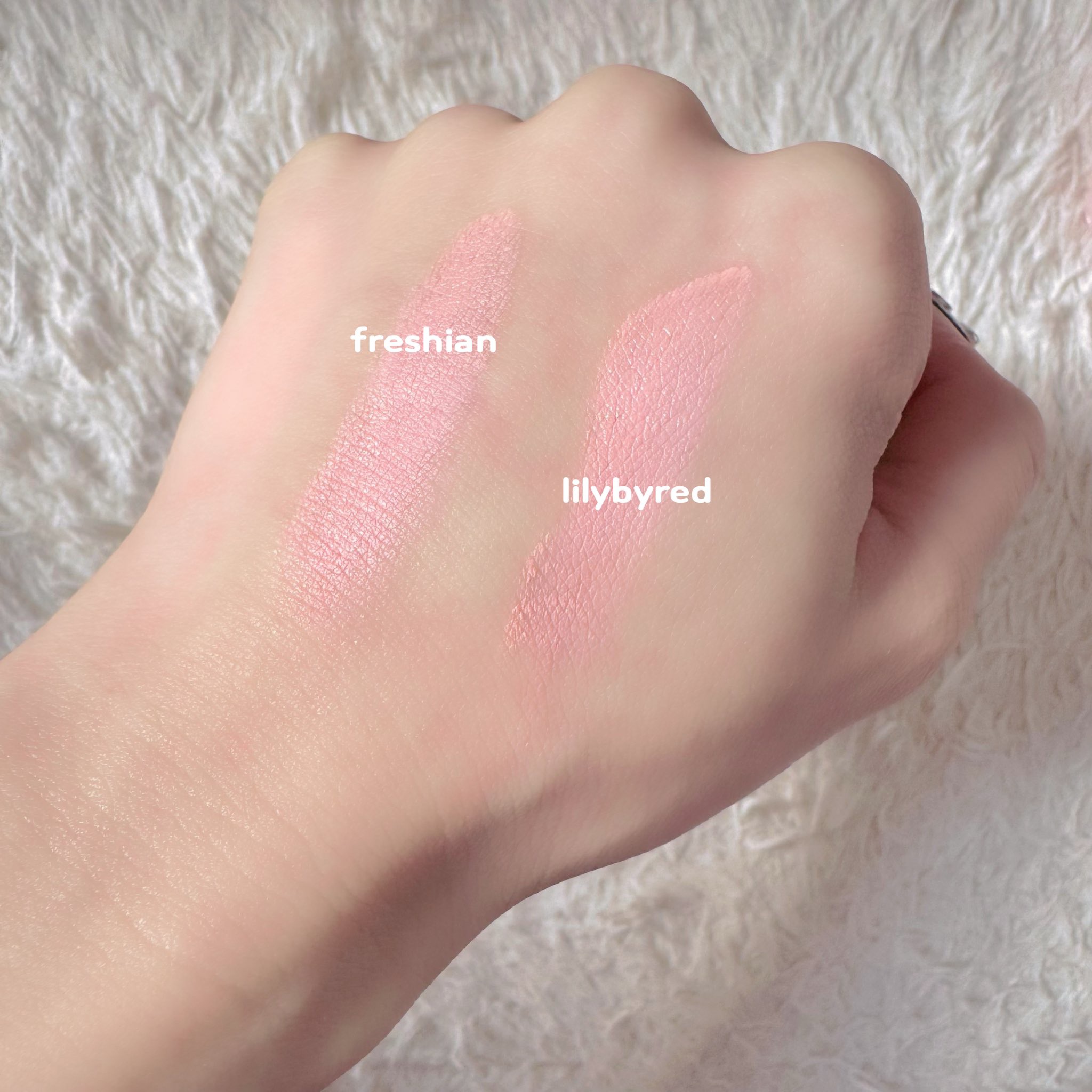 エッグライククリームブラッシャー/freshian/ジェル・クリームチークを使ったクチコミ（3枚目）