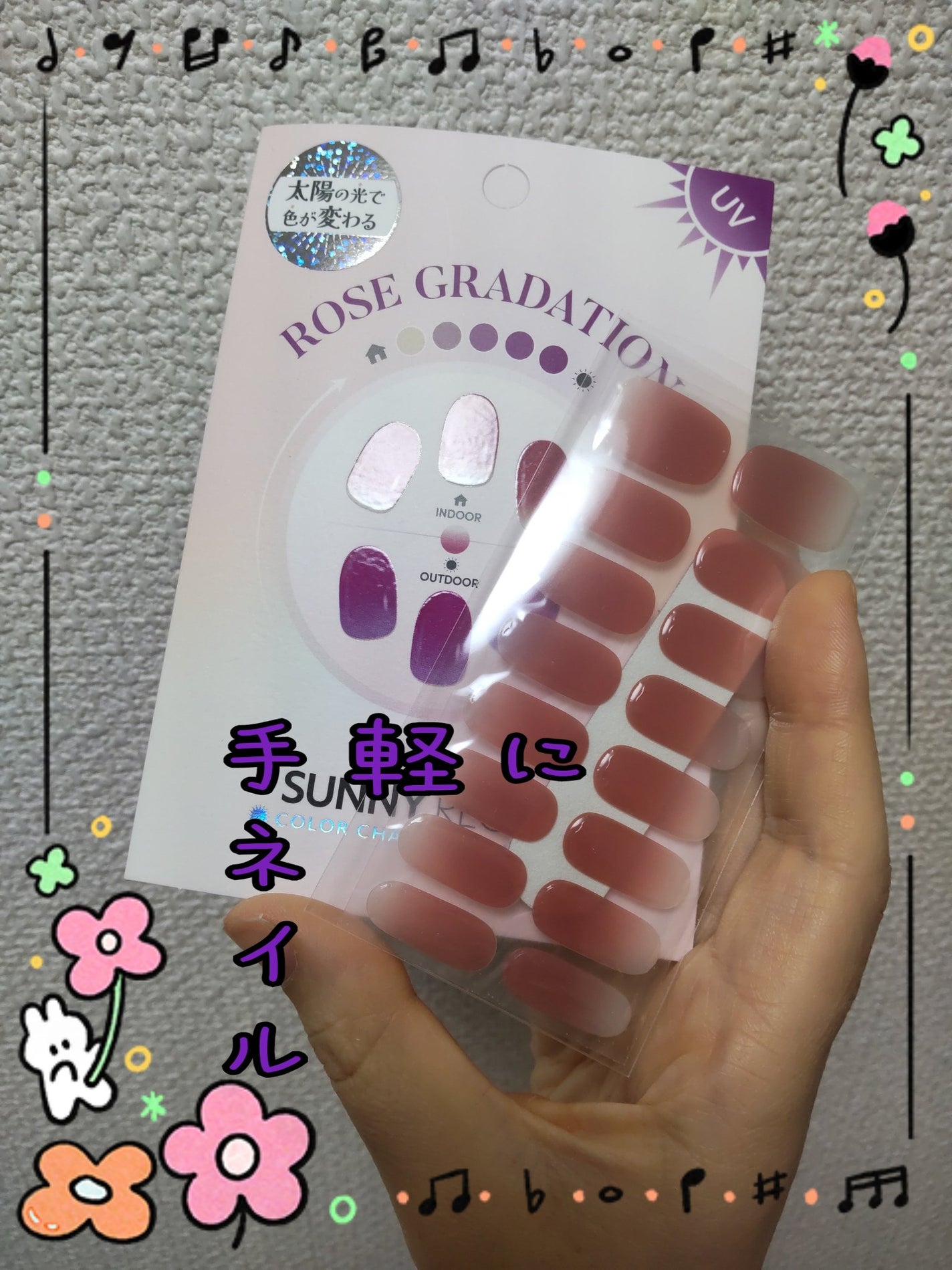 SUNNY RECIPE COLOR CHANGE GEL NAIL/SUNNY RECIPE/ネイルシールを使ったクチコミ(1枚目)