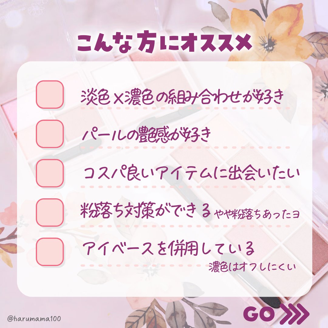 &. Wチャーム アイシャドウ2スタイルカラーパレット/DAISO/アイシャドウパレットを使ったクチコミ（3枚目）