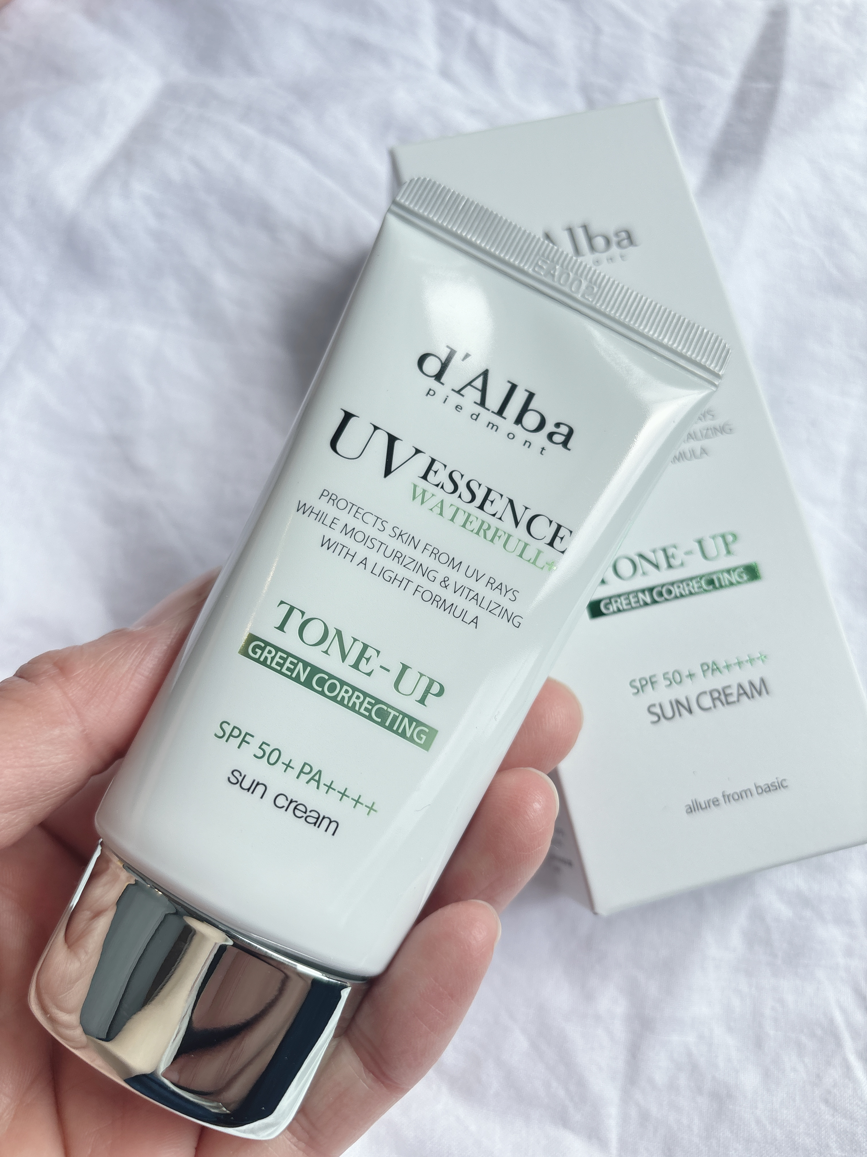 クリーンティーツリーリポソームトーンアップサンクリーム（グリーン）/ダルバ/日焼け止めクリームを使ったクチコミ（2枚目）