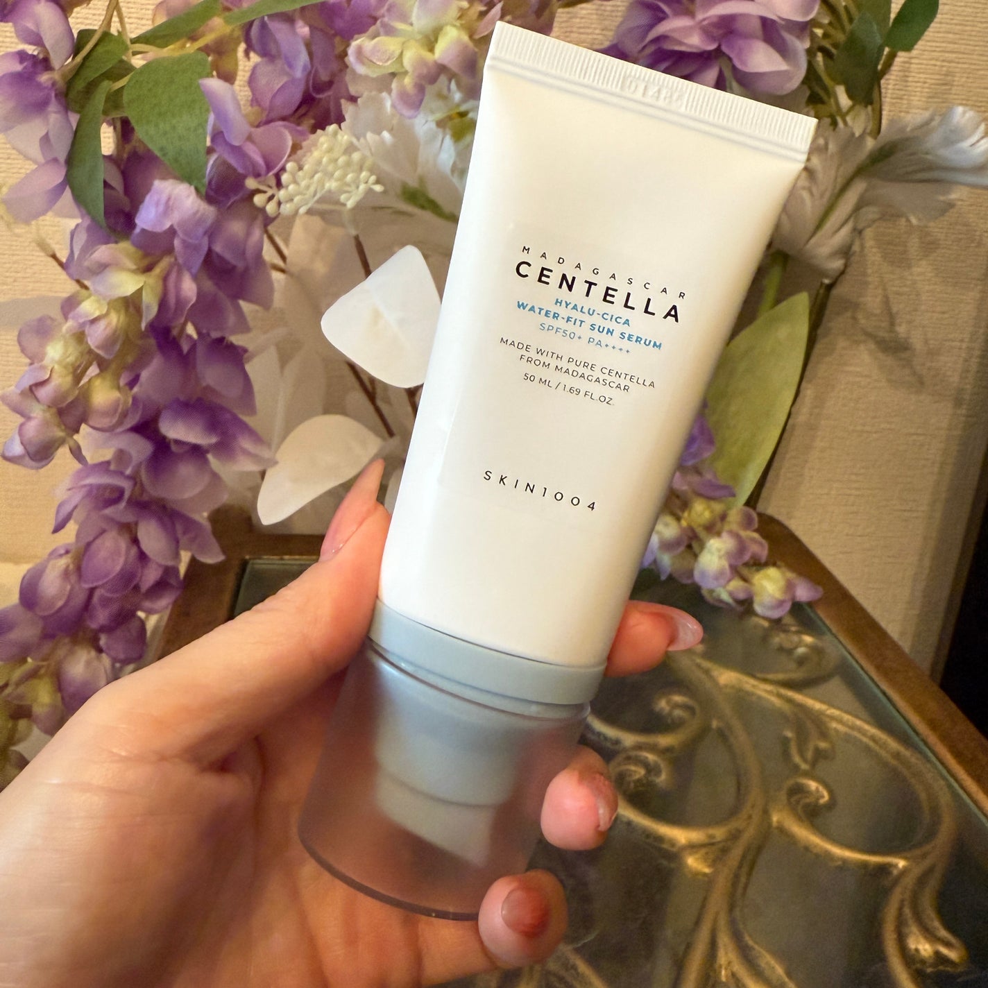 ヒアルーシカ ウォーターフィット サンセラム/SKIN1004/日焼け止めローションを使ったクチコミ(1枚目)