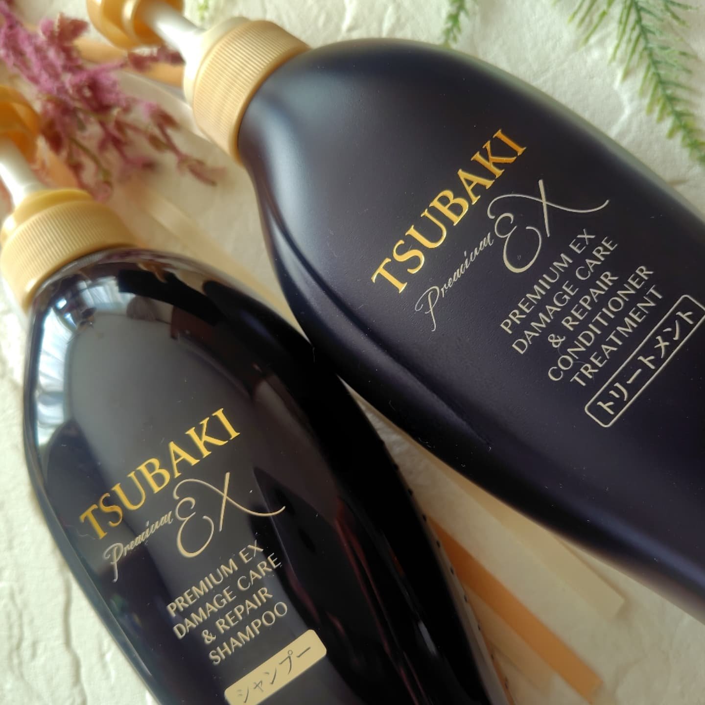 TSUBAKI プレミアムEX ダメージケア＆リペア シャンプー/コンディショナートリートメント/TSUBAKI/シャンプー・コンディショナーを使ったクチコミ（1枚目）