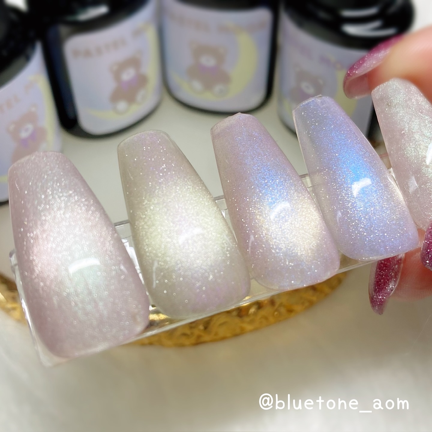 パステルムーンマグネット/ネイル工房/ネイル用品を使ったクチコミ（3枚目）