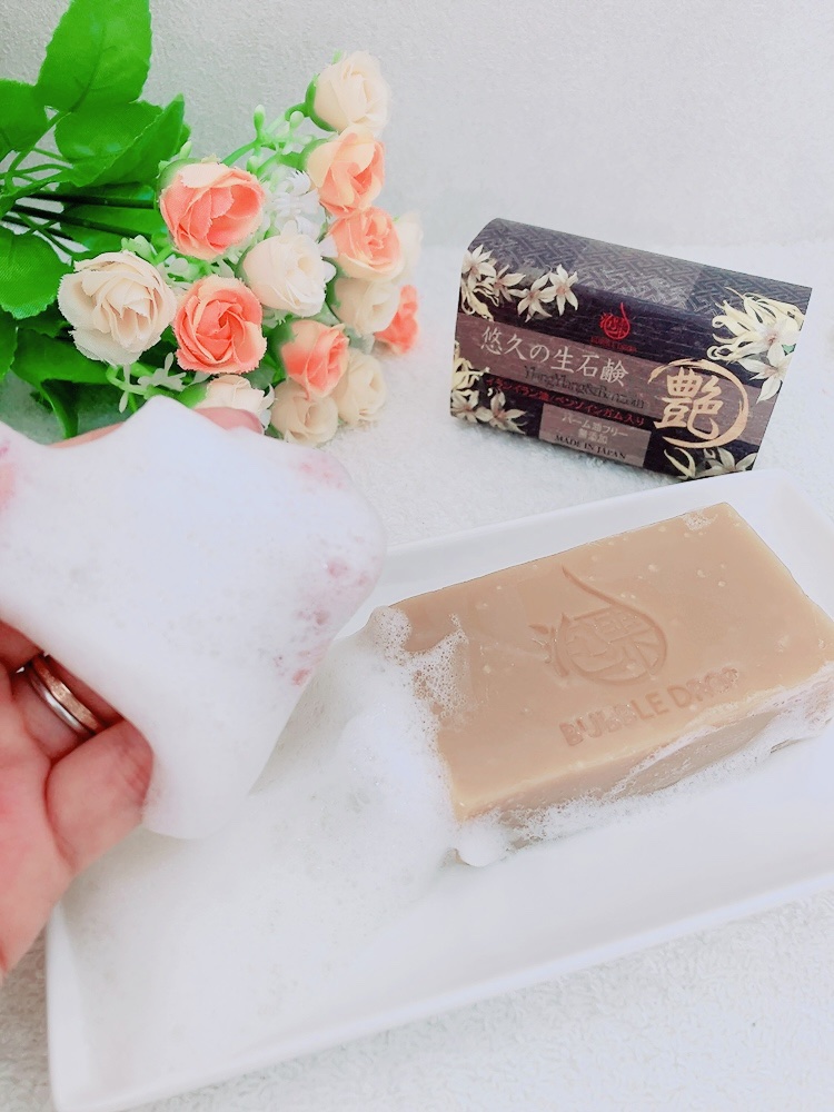 悠久の生石鹸艶/BUBBLE DROP/洗顔石鹸を使ったクチコミ（3枚目）