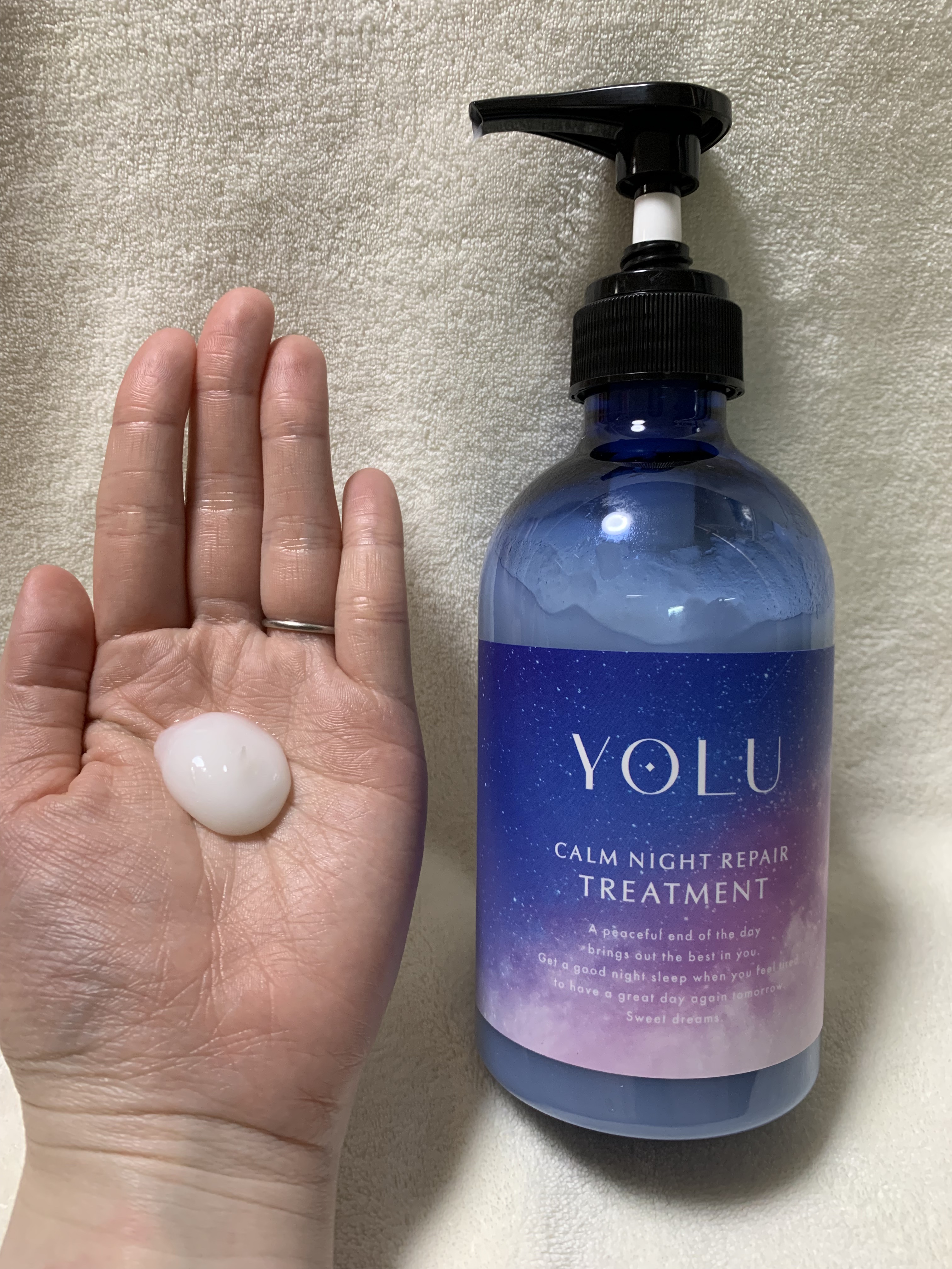 カームナイトリペアシャンプー／トリートメント/YOLU/シャンプー・コンディショナーを使ったクチコミ（3枚目）
