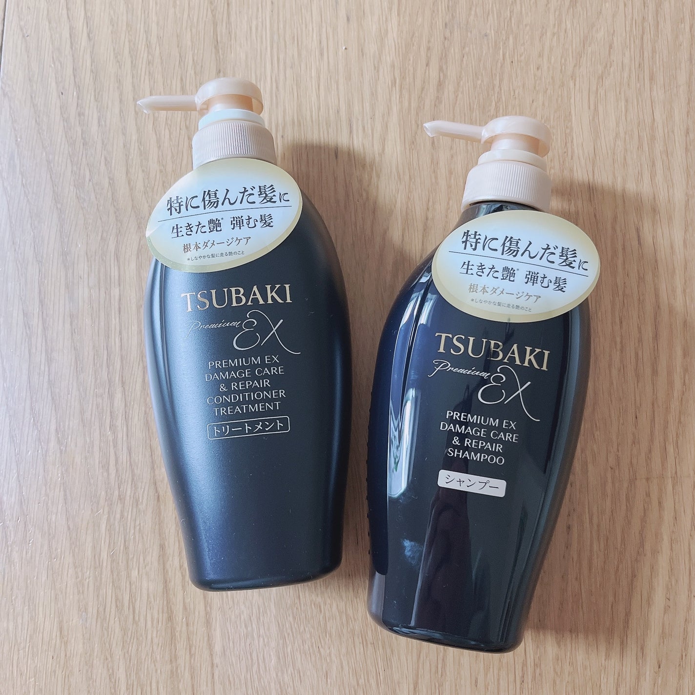 TSUBAKI プレミアムEX ダメージケア&リペア シャンプー/コンディショナートリートメント/TSUBAKI/シャンプー・コンディショナーを使ったクチコミ(1枚目)