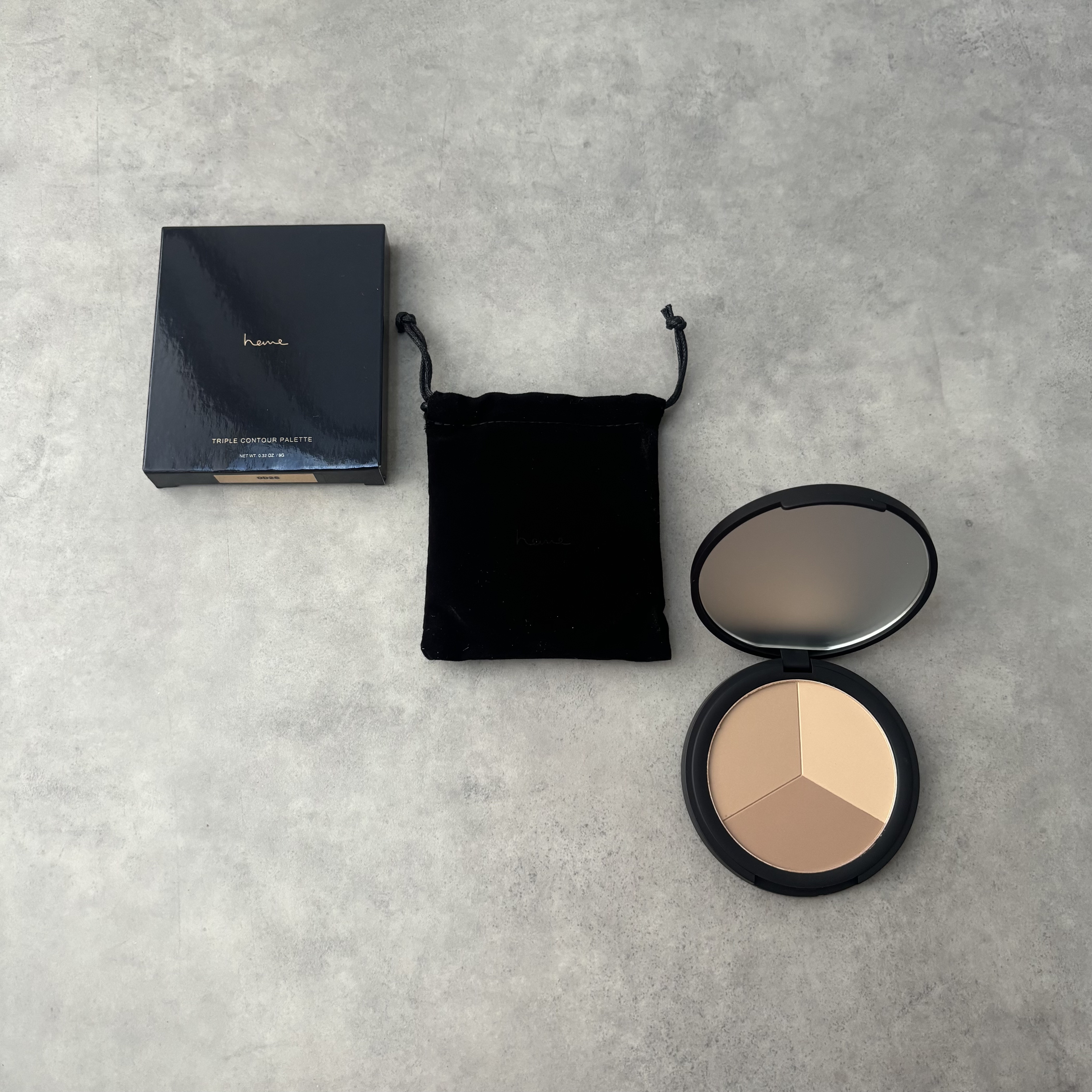 トリプルコントアパレット /heme/シェーディングを使ったクチコミ（3枚目）