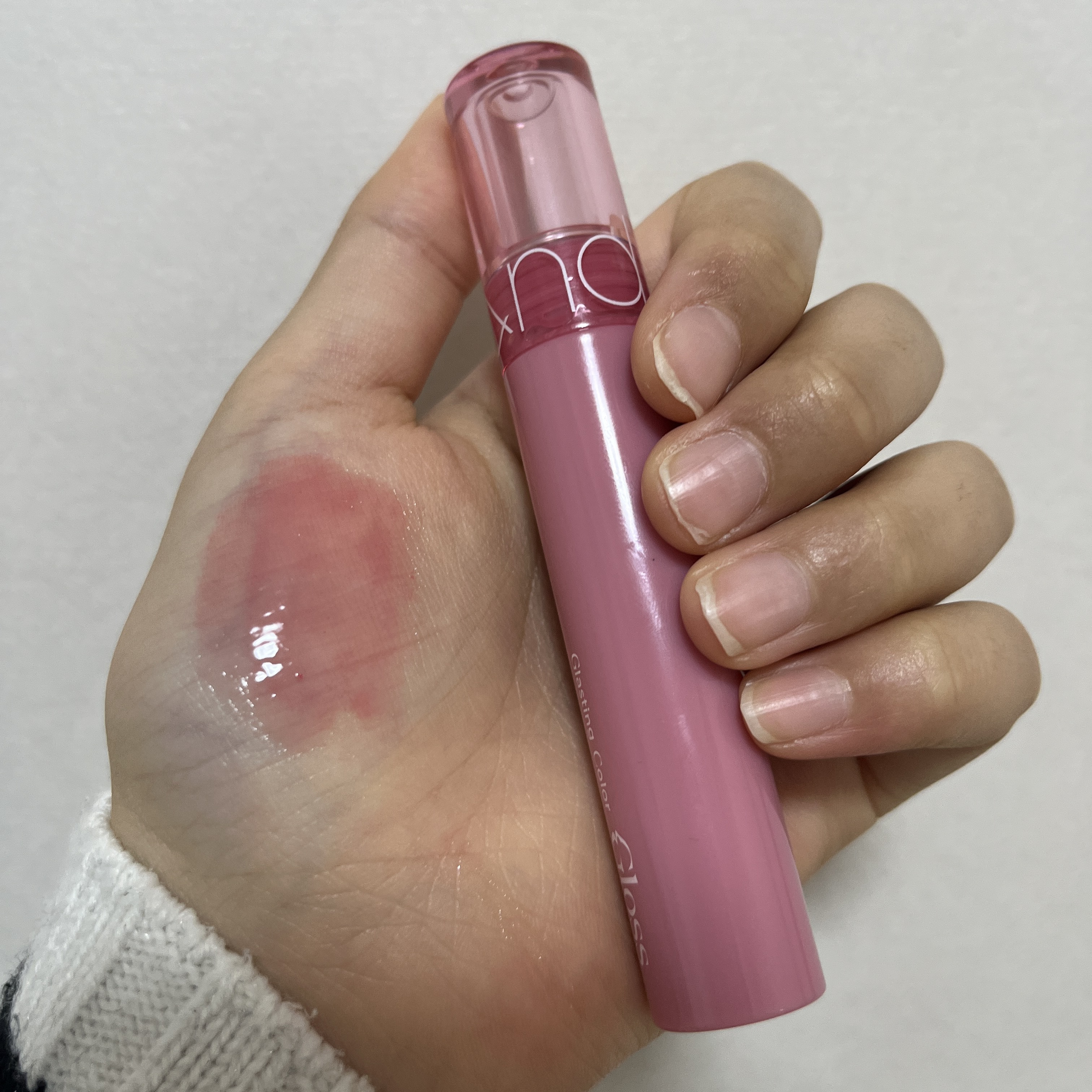 グラスティングカラーグロス/rom&nd/リップグロスを使ったクチコミ（3枚目）