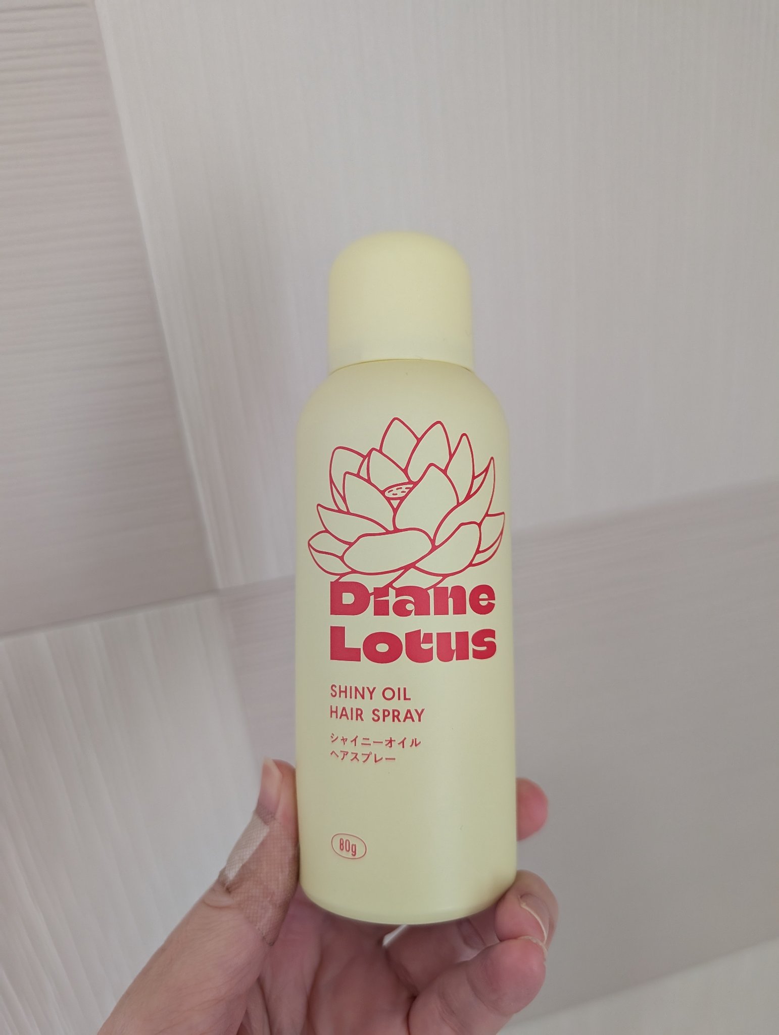 ロータス シャイニーオイル ヘアスプレー ピーチ＆ホワイトティーの香り/ダイアン/ヘアスプレーを使ったクチコミ（1枚目）