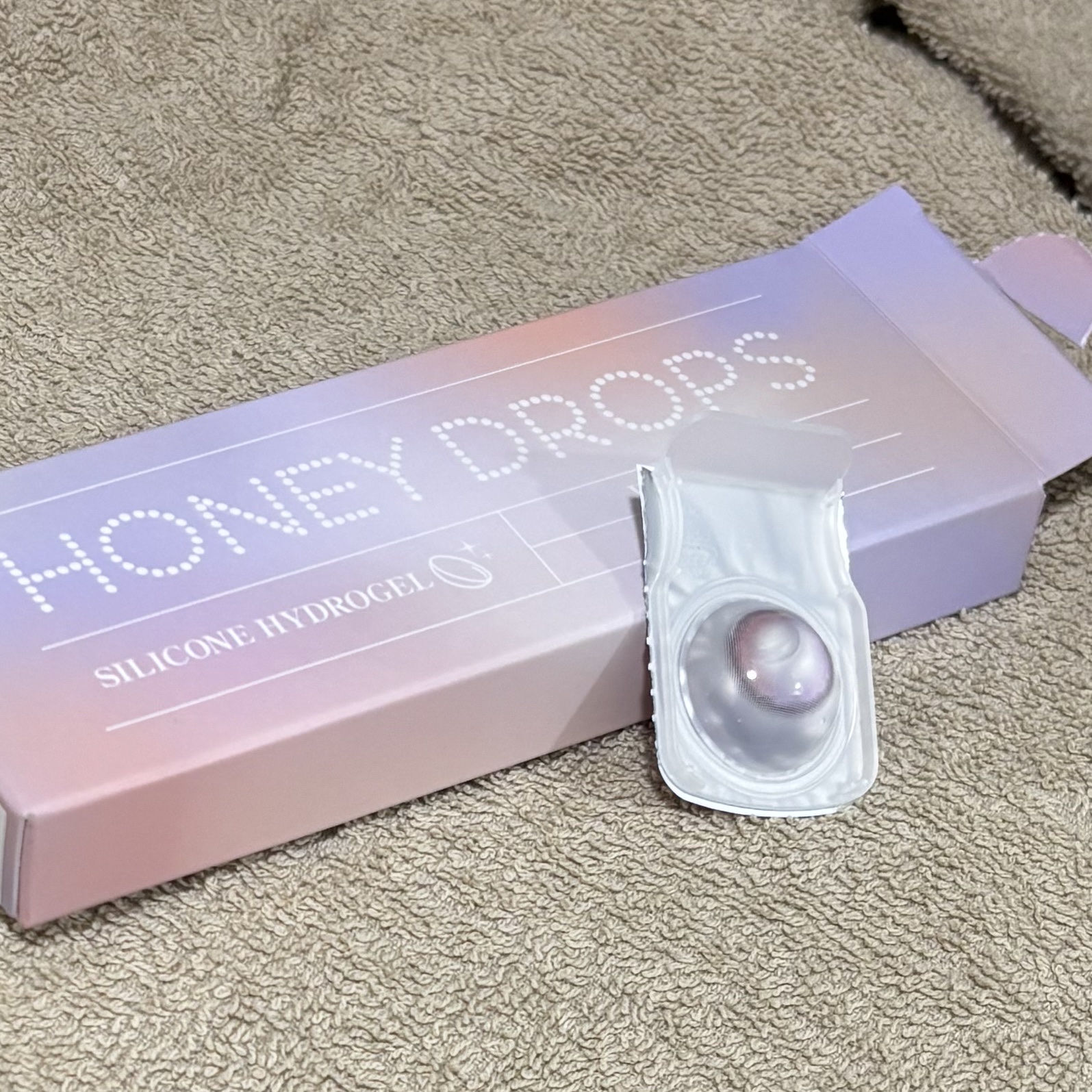 HONEY DROPS silicone hydrogel（1day） ピンクミステリア/HONEY DROPS silicone hydrogel/ワンデー（１DAY）カラコンを使ったクチコミ（2枚目）