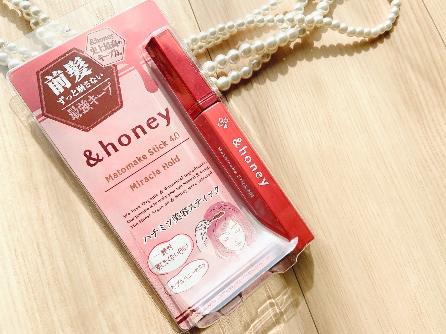 アンドハニー マトメイク スティック ミラクルホールド4.0/&honey/ヘアジェルを使ったクチコミ(2枚目)