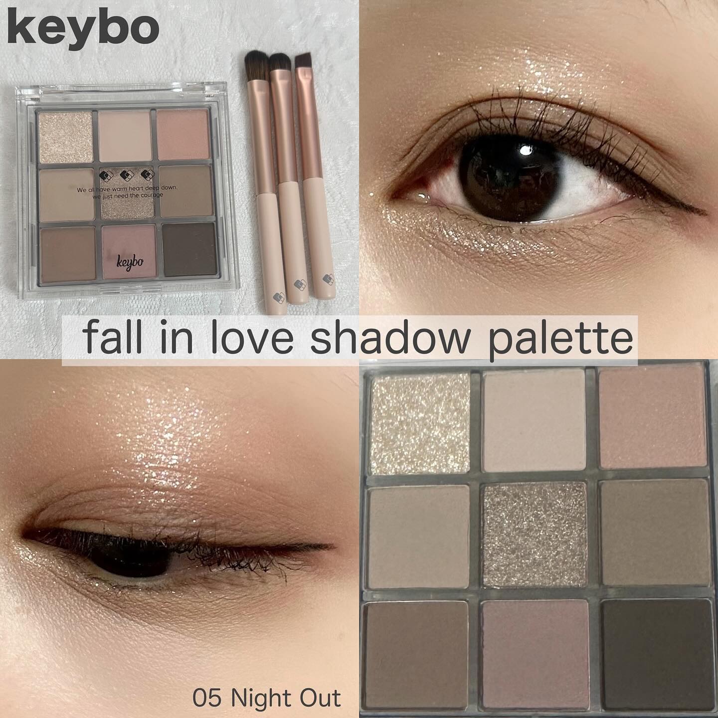 KEYBO FALL IN LOVE SHADOW PALETTE/keybo/アイシャドウパレットを使ったクチコミ（1枚目）