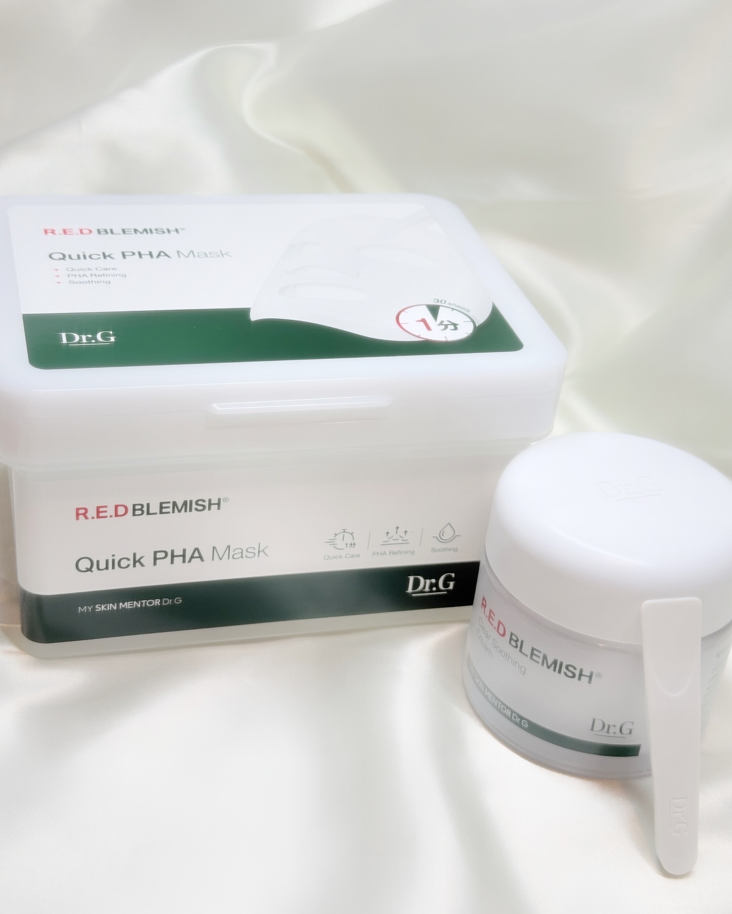 レッドブレミッシュクイックPHAシートマスク/Dr.G/シートマスク・パックを使ったクチコミ（1枚目）