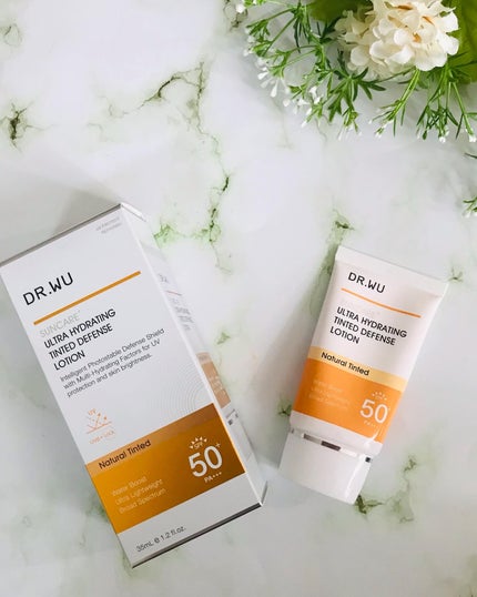 サンスクリーン+モイスト(色付き)<日焼け止め>/DR.WU/日焼け止めローションを使ったクチコミ(4枚目)