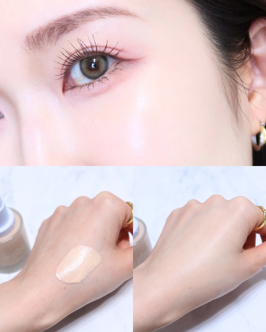 フィーファンデーションガラス/fwee/リキッドファンデーションを使ったクチコミ（3枚目）