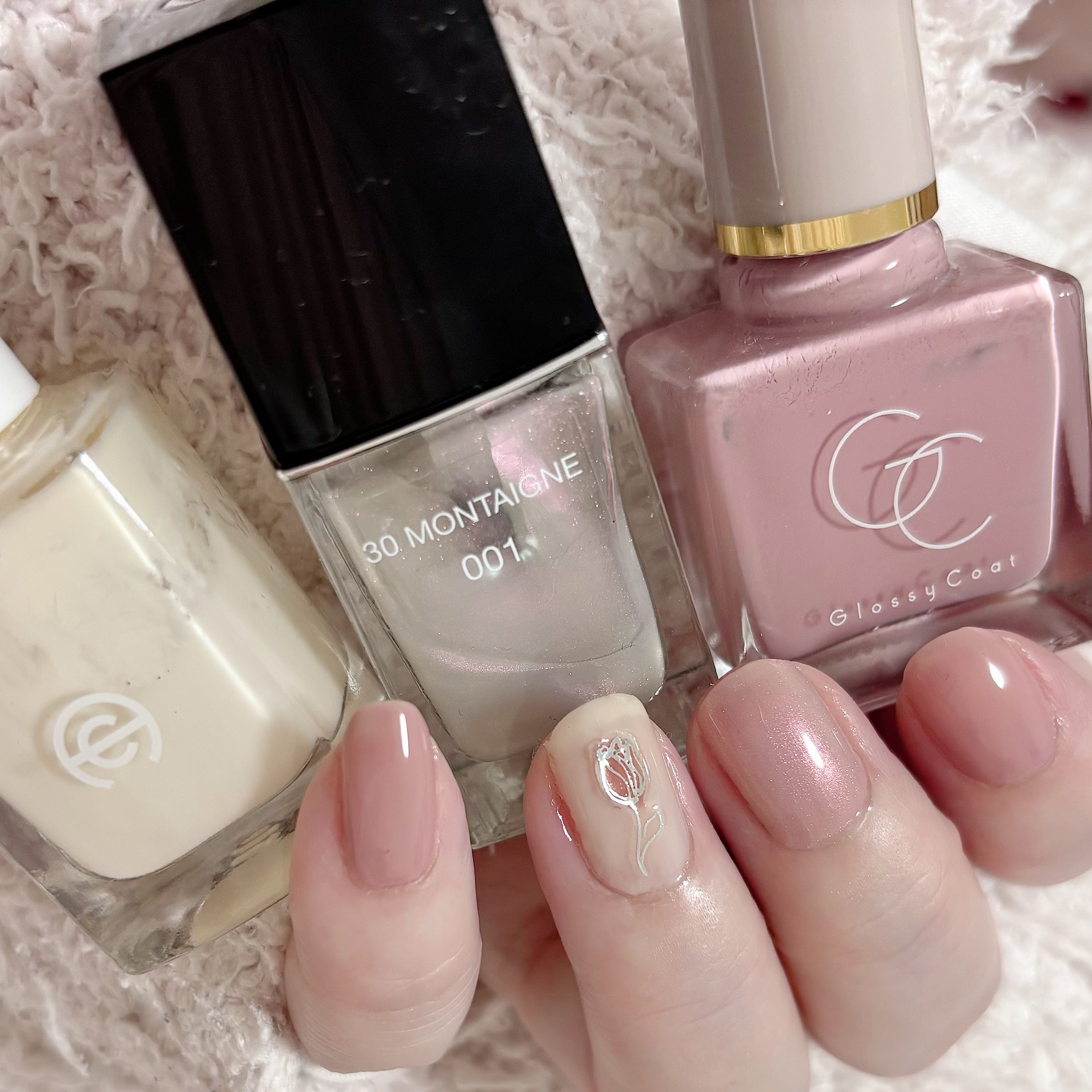 グロッシーコート モーヴピンク【新】/スキューズミー/オールインワンネイルを使ったクチコミ（1枚目）