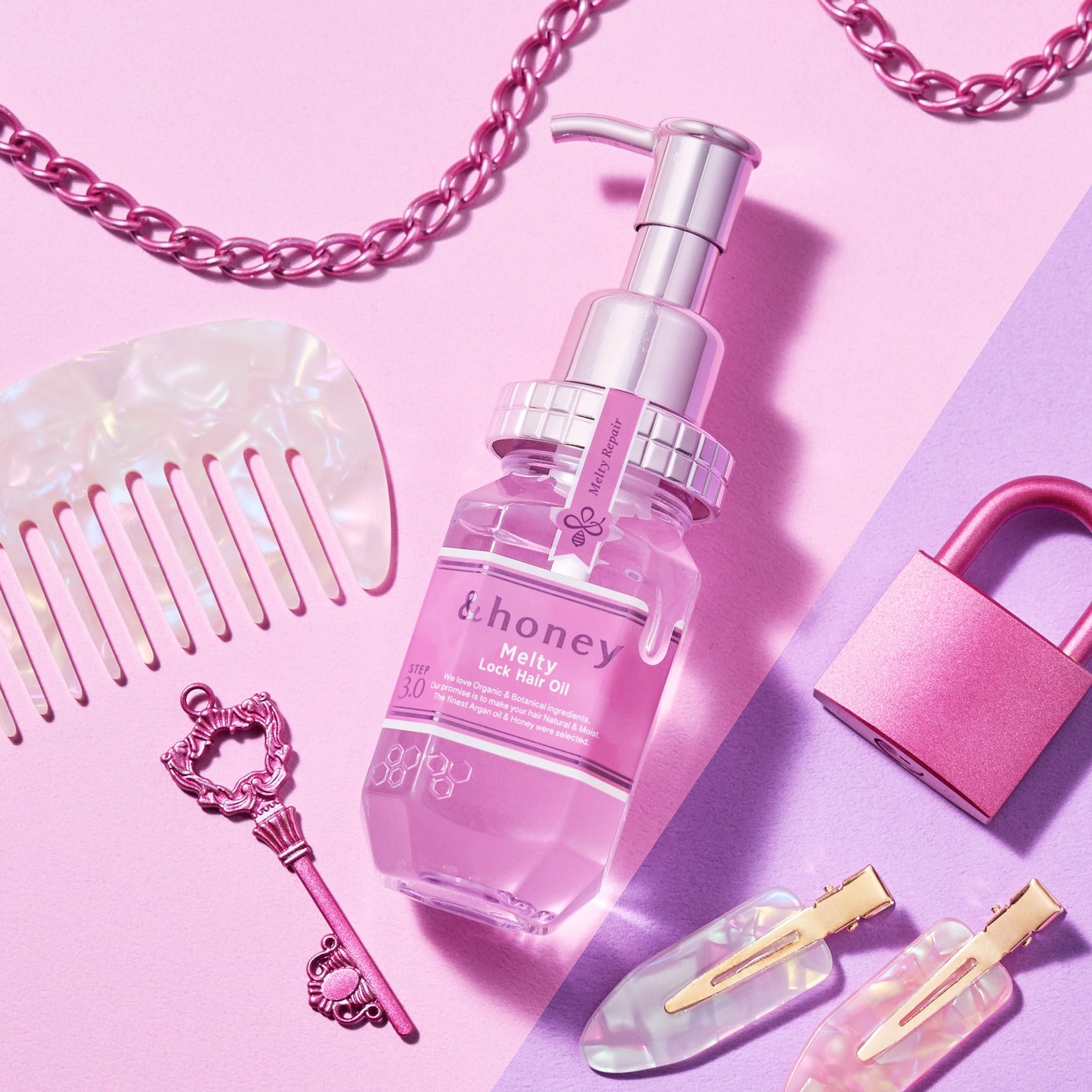 &honey公式アカウント on LIPS 「【新発売】ロックヘアオイル💫\LIPSの皆さんこんにちは🍯/ヘ..」(1枚目)