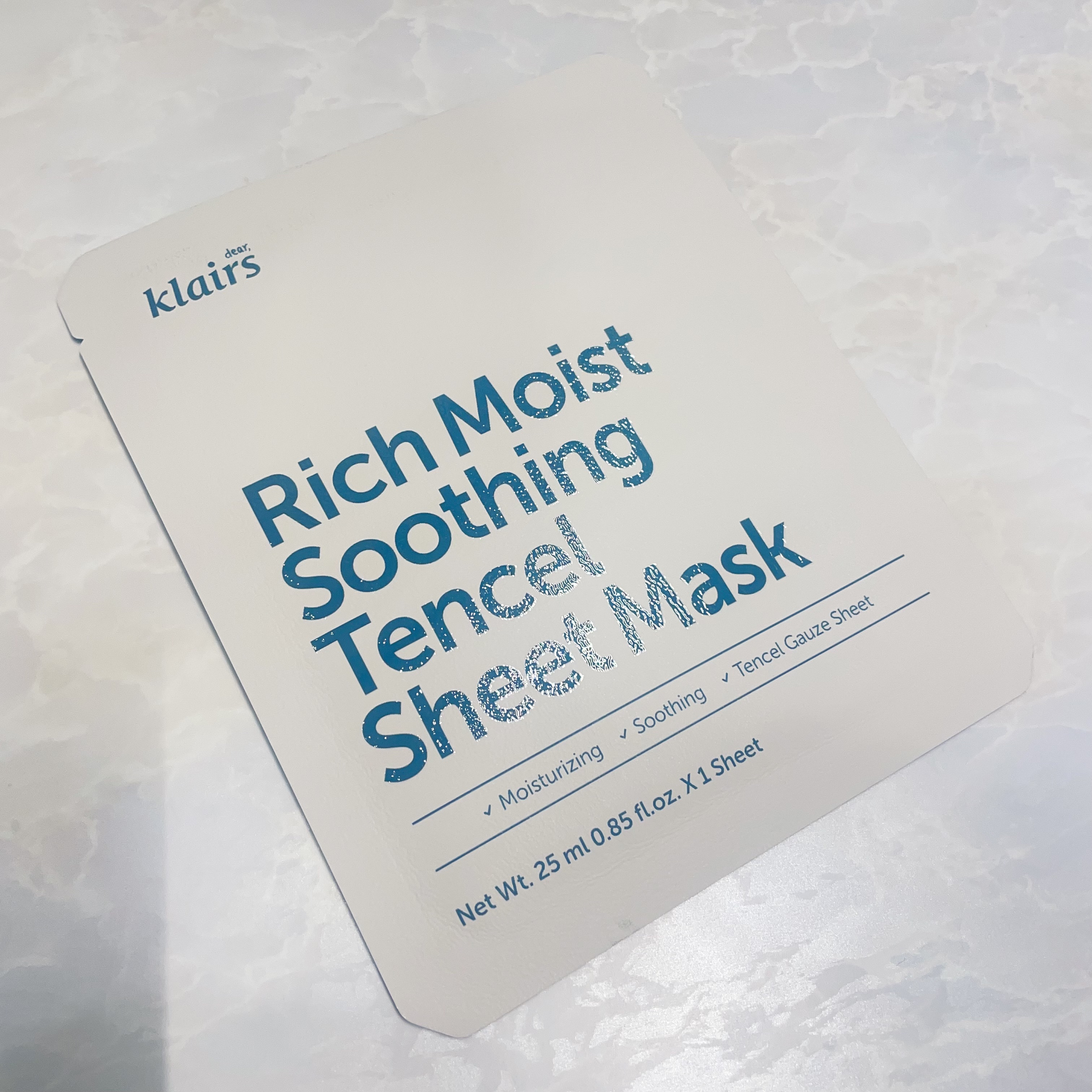 リッチモイストスージングテンセルシートマスク(25ml)/Klairs/シートマスク・パックを使ったクチコミ（3枚目）