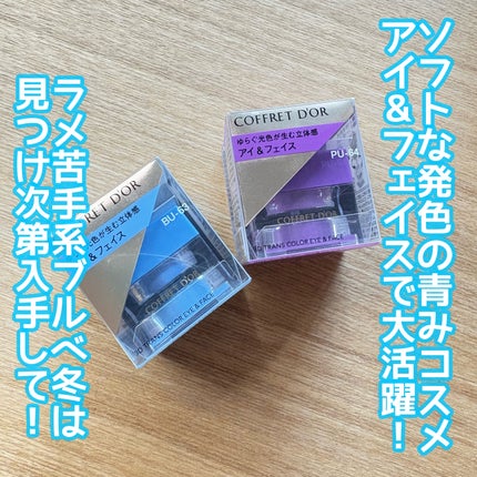 3Dトランスカラー アイ&フェイス PU-64 カシスグレープ/コフレドール/ジェル・クリームアイシャドウを使ったクチコミ(1枚目)