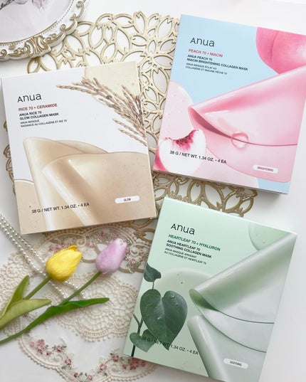 桃70ナイアシンコラーゲンフェイスパック/Anua/シートマスク・パックを使ったクチコミ(2枚目)