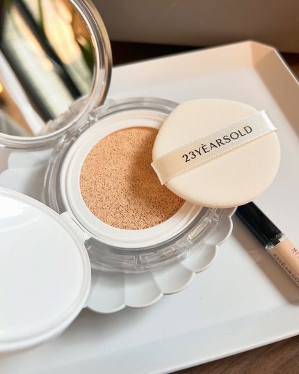 ハートリーフシーンカバークッション/23years old/クッションファンデーションを使ったクチコミ(6枚目)