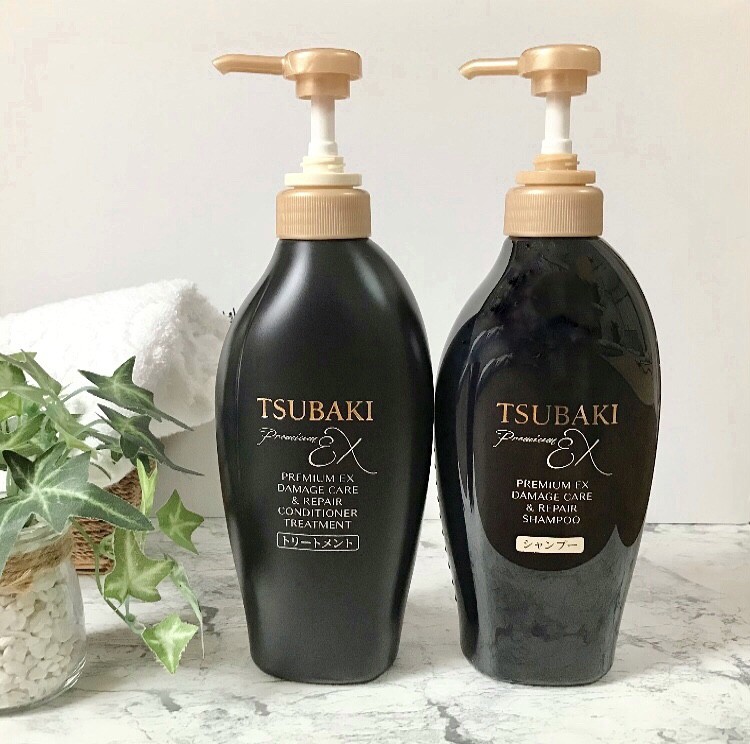 TSUBAKI プレミアムEX ダメージケア＆リペア シャンプー/コンディショナートリートメント/TSUBAKI/シャンプー・コンディショナーを使ったクチコミ（1枚目）