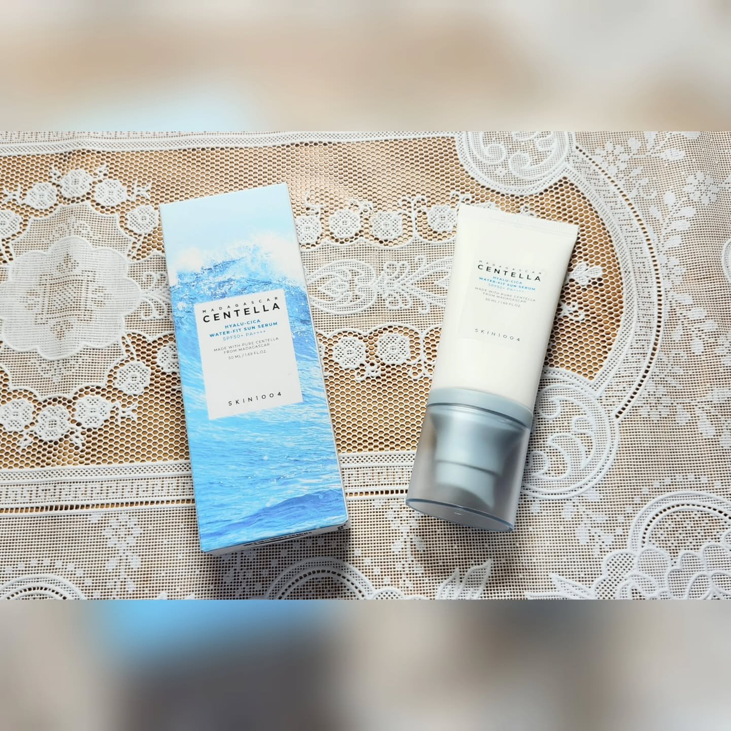 ヒアルーシカ ウォーターフィット サンセラム/SKIN1004/日焼け止めローションを使ったクチコミ（1枚目）