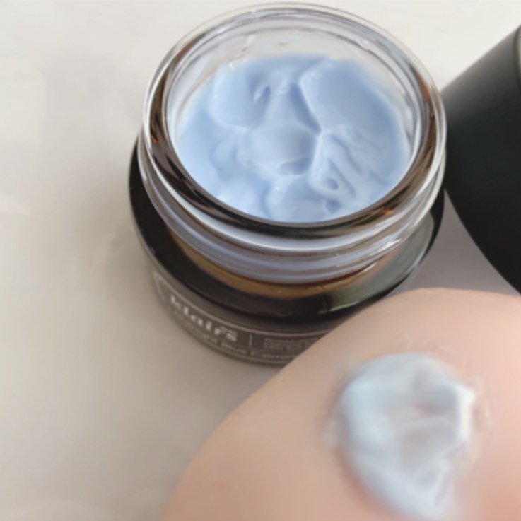 ミッドナイトブルーカーミングクリーム/Klairs/フェイスクリームを使ったクチコミ（3枚目）