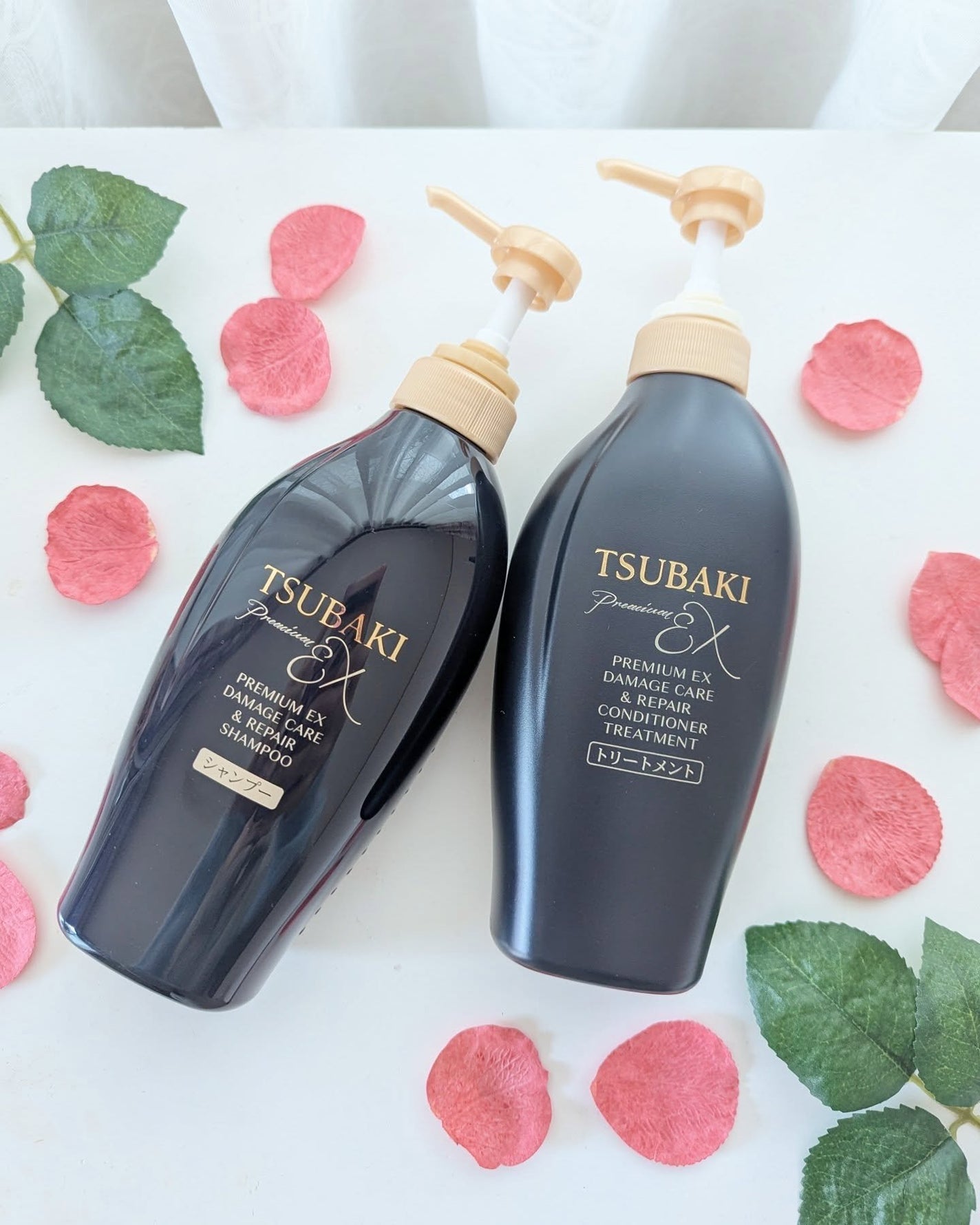 TSUBAKI プレミアムEX ダメージケア&リペア シャンプー/コンディショナートリートメント/TSUBAKI/シャンプー・コンディショナーを使ったクチコミ(1枚目)