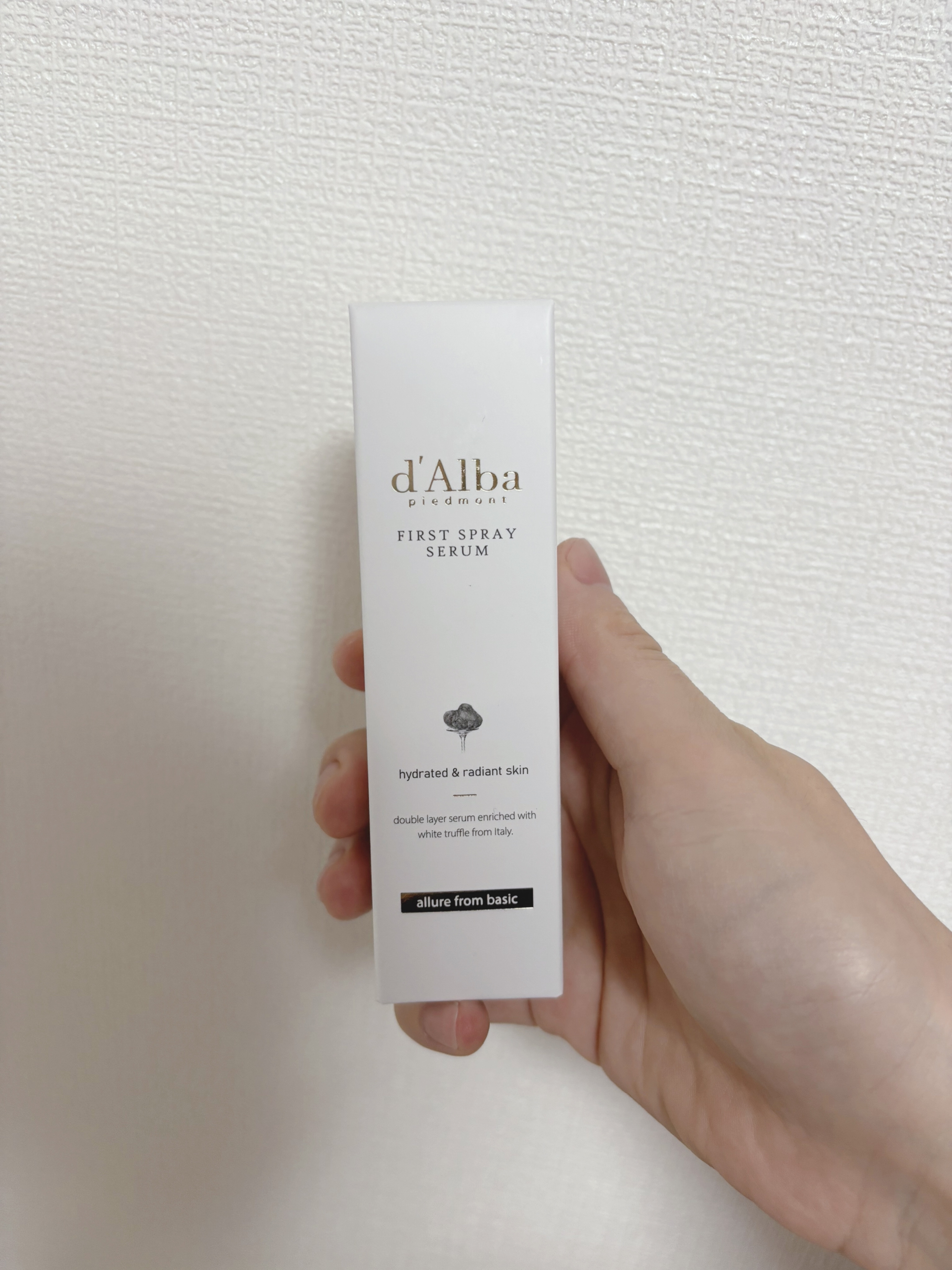 ダルバ ホワイトトリュフファーストスプレーセラム/ダルバ/ミスト状化粧水を使ったクチコミ（2枚目）