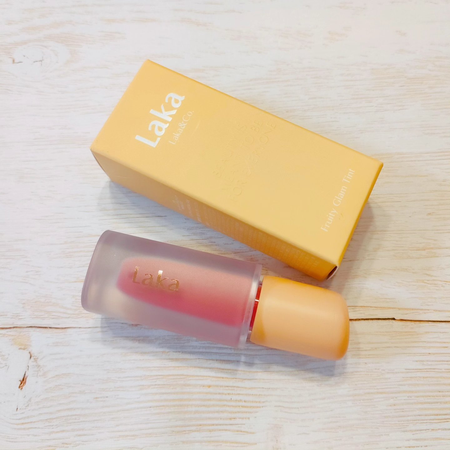 フルーティーグラムティント/Laka/リップティントを使ったクチコミ（2枚目）