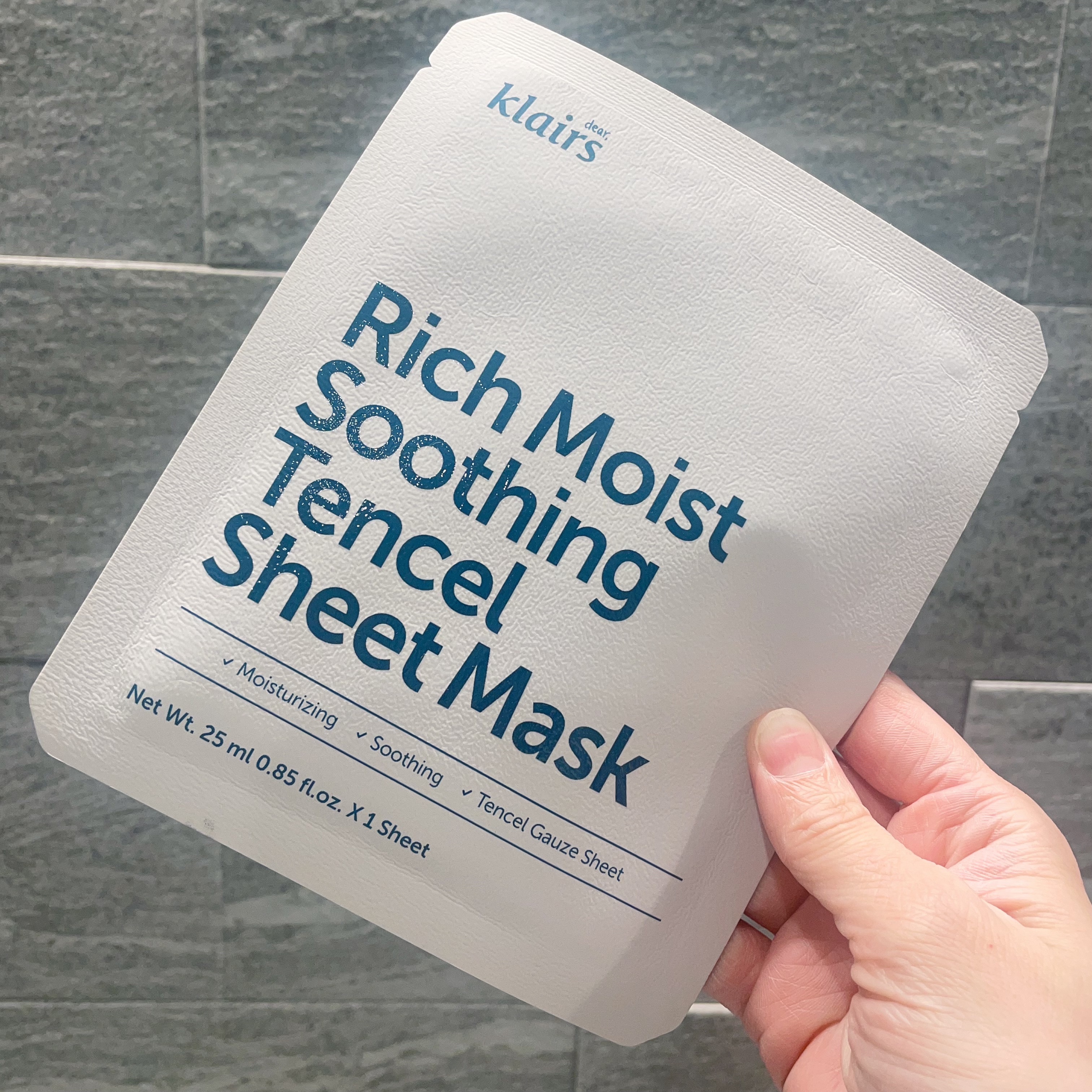リッチモイストスージングテンセルシートマスク(25ml)/Klairs/シートマスク・パックを使ったクチコミ（1枚目）